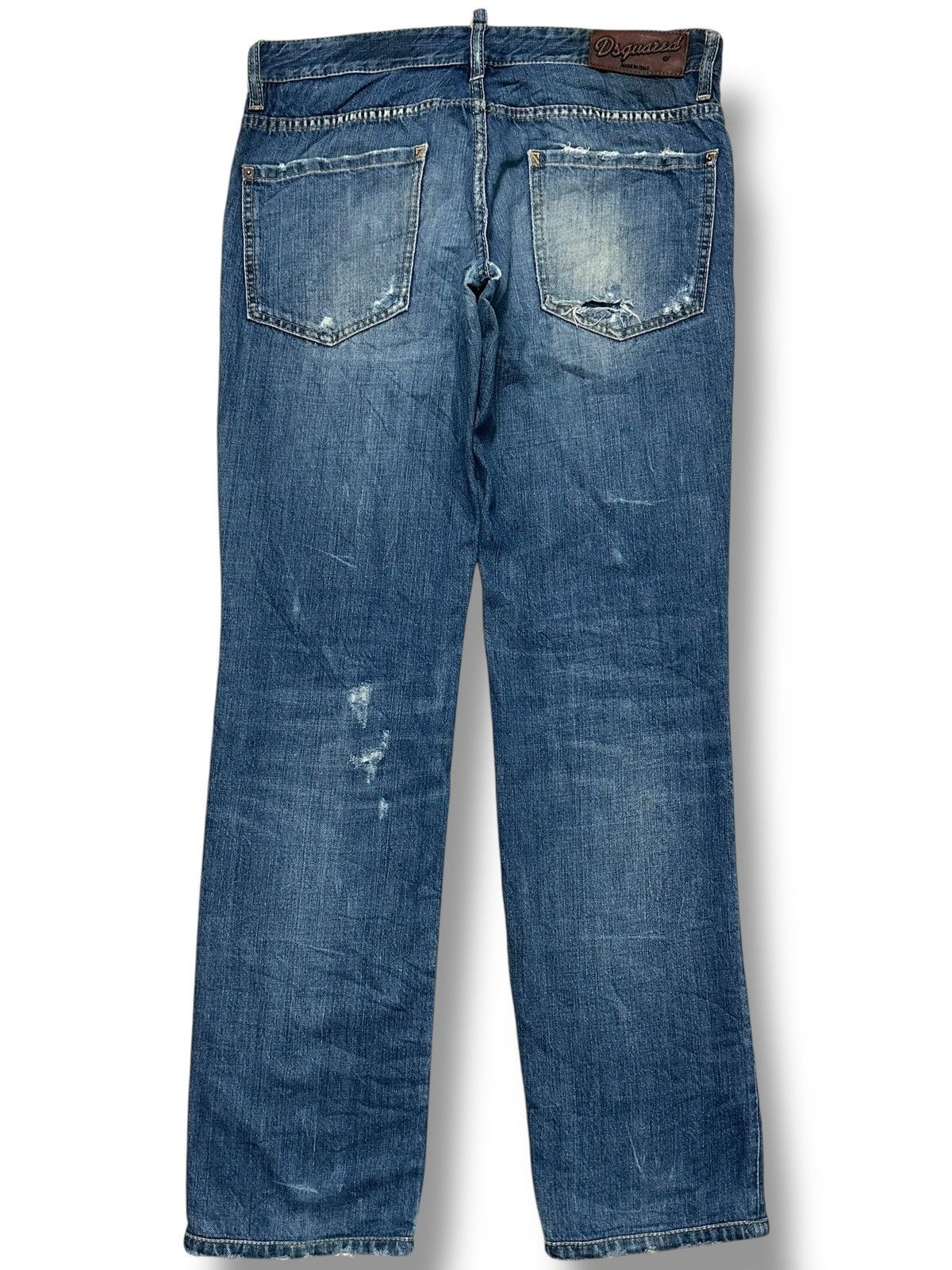 Dsquared2 Dsquared2 Vintage Authentic Distressed Slim With Faded Wash Size US 33 - 3 Thumbnail