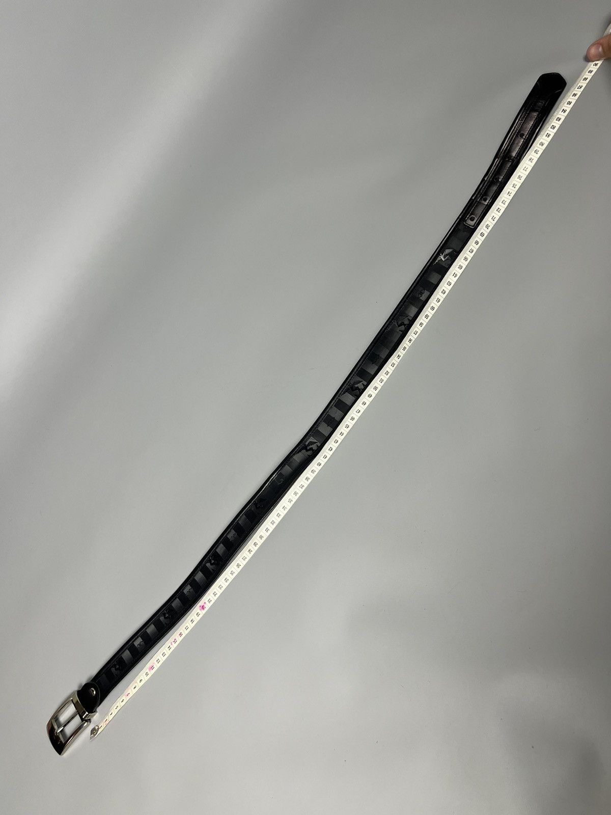 Maison Mollerus Maison Mollerus Black Leather Monogram Belt Size ONE SIZE - 9 Thumbnail