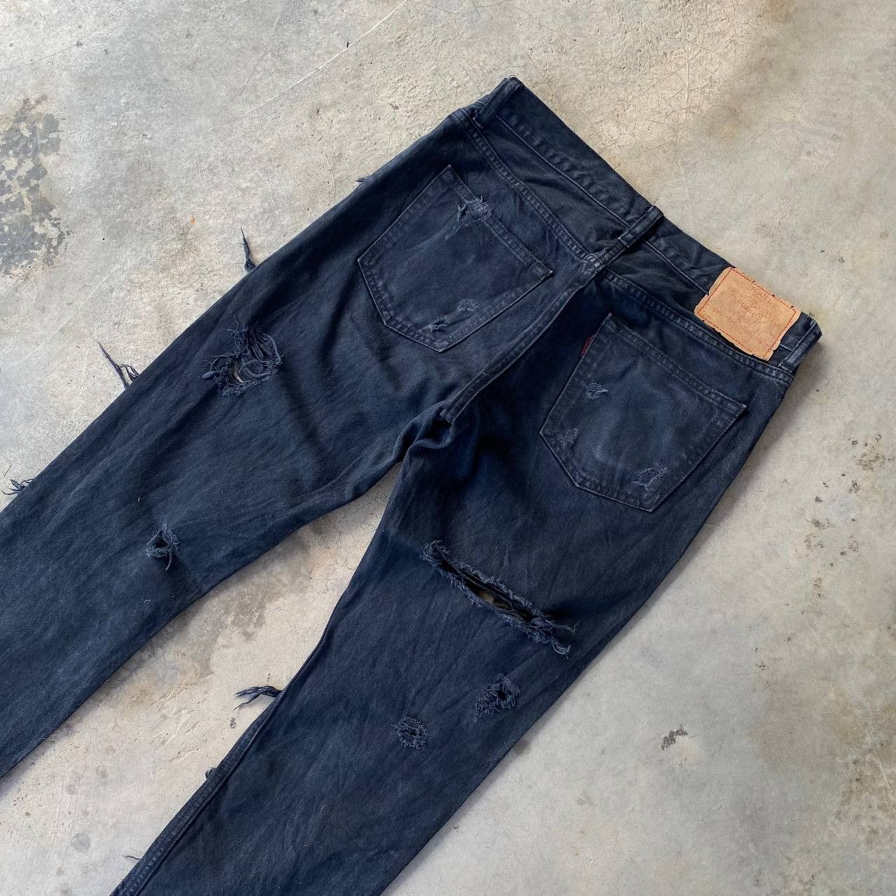 Japanese Brand RNA Slang Inc.By Eiji Okumoto Insane Distressed Denim Grunge Size US 29 - 10 Thumbnail