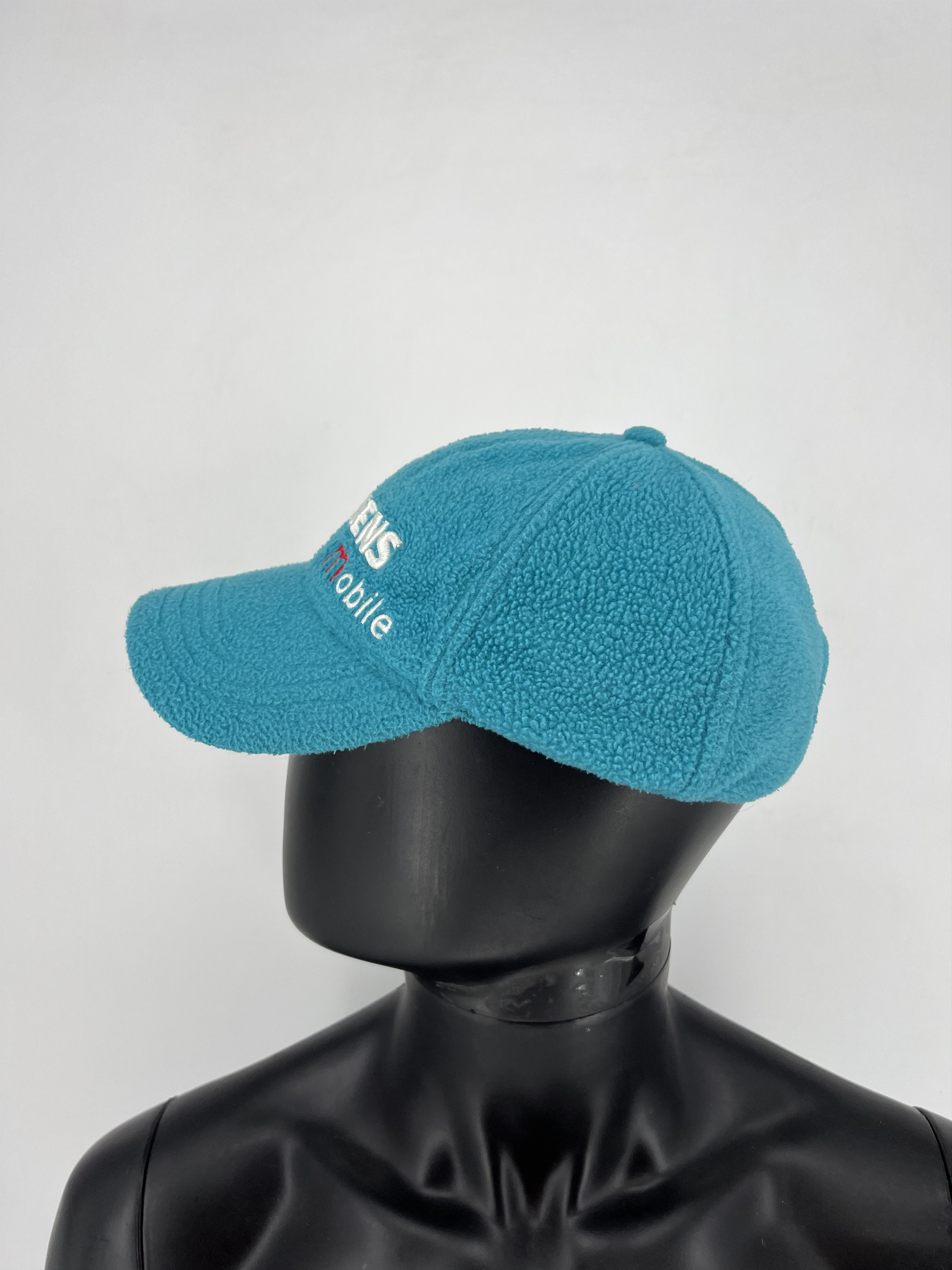 Vintage Siemens Vintage Fleece Trucker Hat Teal Snapback 80s 90s Size ONE SIZE - 2 Thumbnail