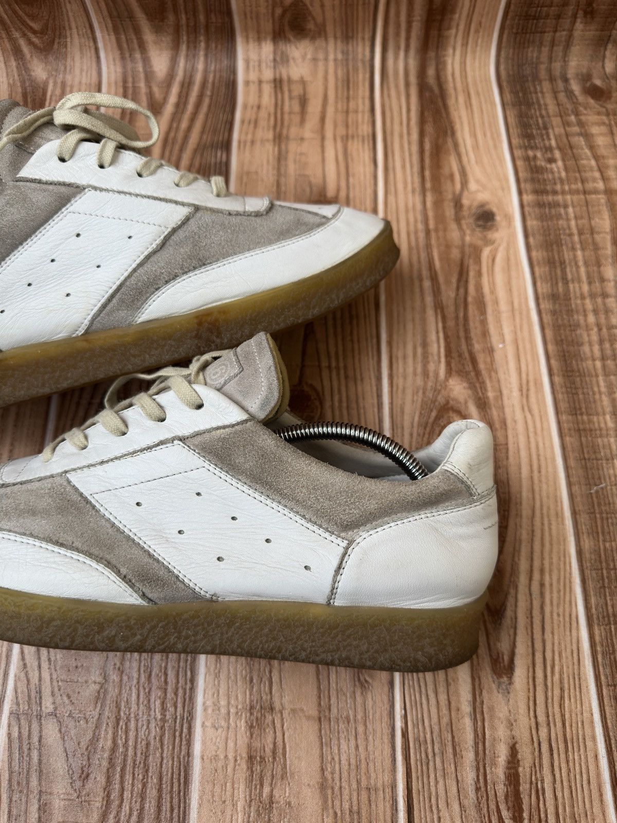Maison Margiela Maison margiela MM6 White Court Sneakers Lowtops Size US 11 / EU 44 - 10 Thumbnail