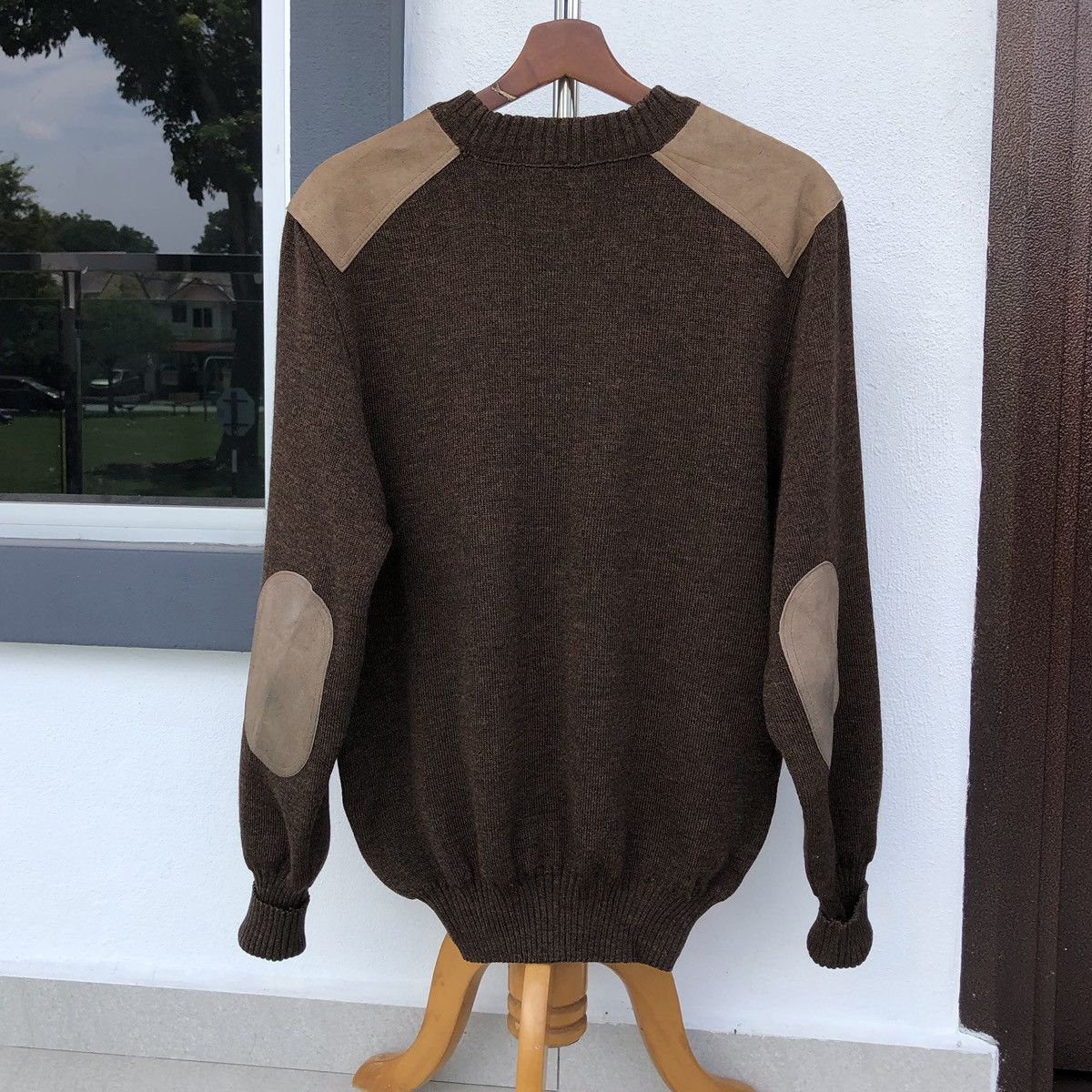 Burberry Vintage Burberrys Suede Elbow Patches 100% Pure New Wool Size US M / EU 48-50 / 2 - 5 Thumbnail