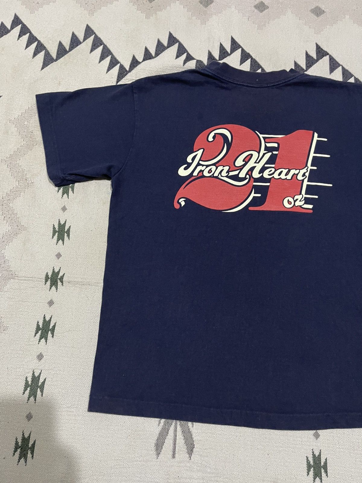 Iron Heart 2000s IRON HEART 21oz SHORT SLEEVE SUNFADED Size US S / EU 44-46 / 1 - 12 Thumbnail
