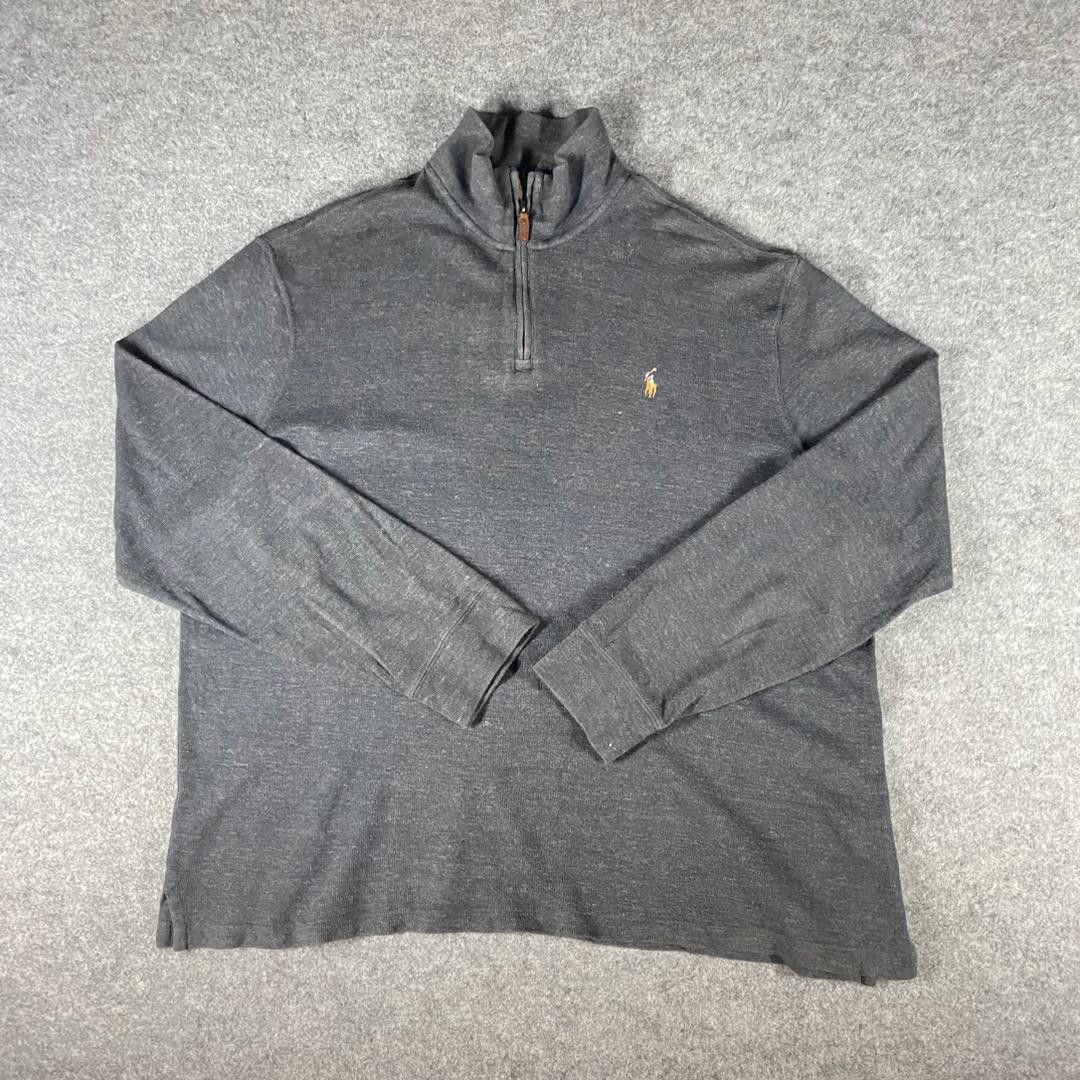 Polo Ralph Lauren Vintage Polo Ralph Lauren Haft Zipper Small logo Sweatshirt Size US XXL / EU 58 / 5 - 1 Thumbnail