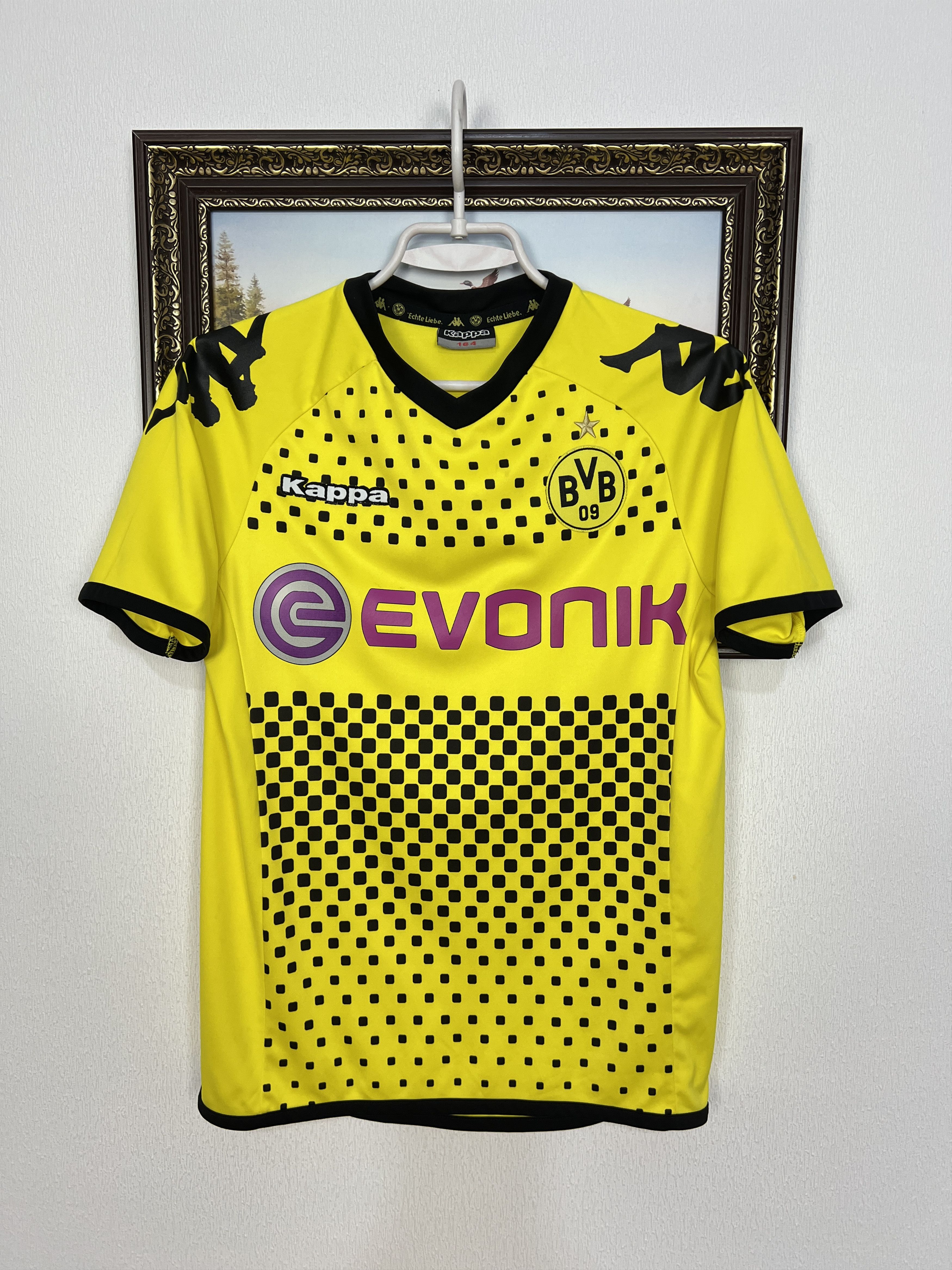 Kappa Borussia Dortmund football shirt Soccer Jersey Trikot BoysXL Size US XXS / EU 40 - 1 Thumbnail