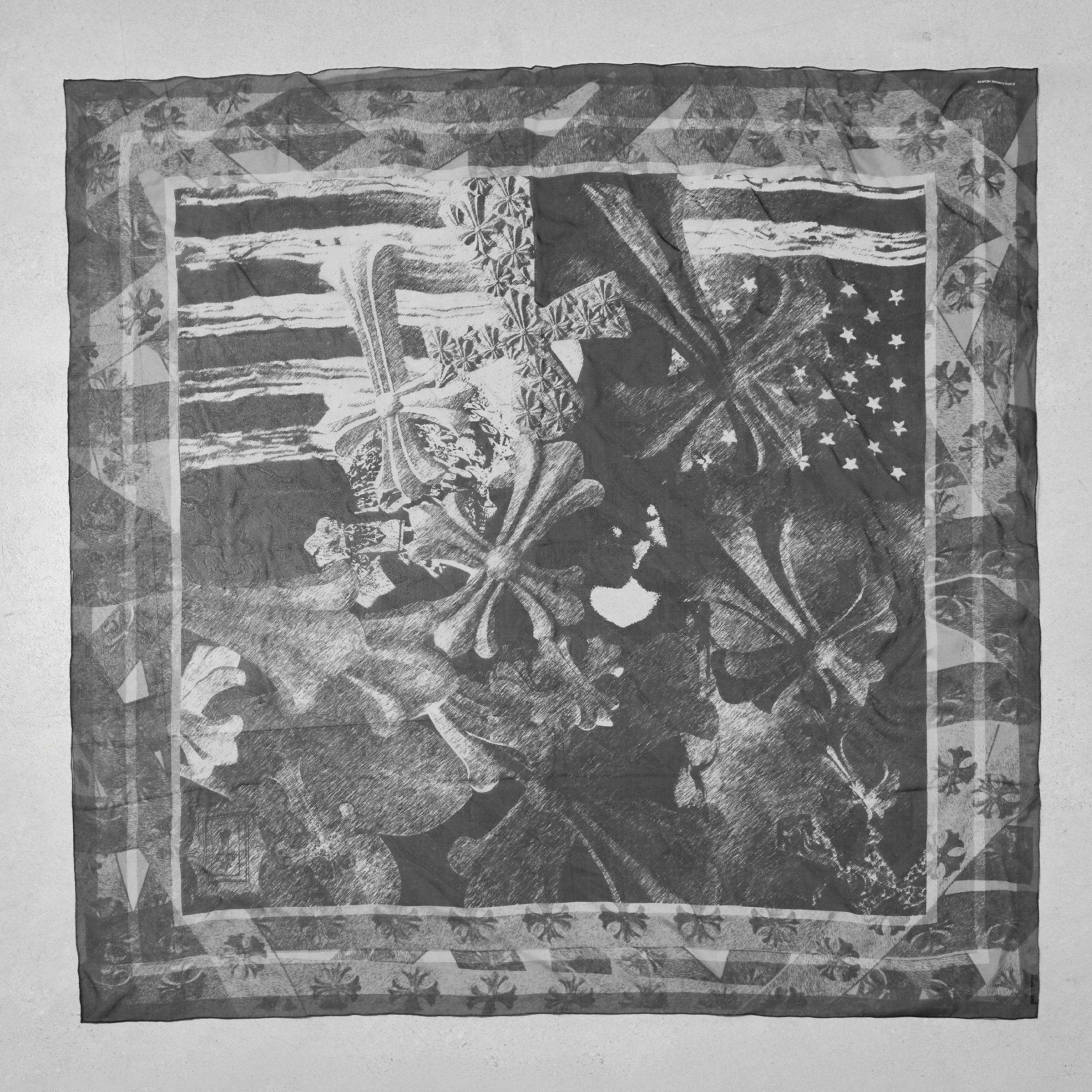 Chrome Hearts CHROME HEARTS Print Silk Scarf Size ONE SIZE - 3 Thumbnail