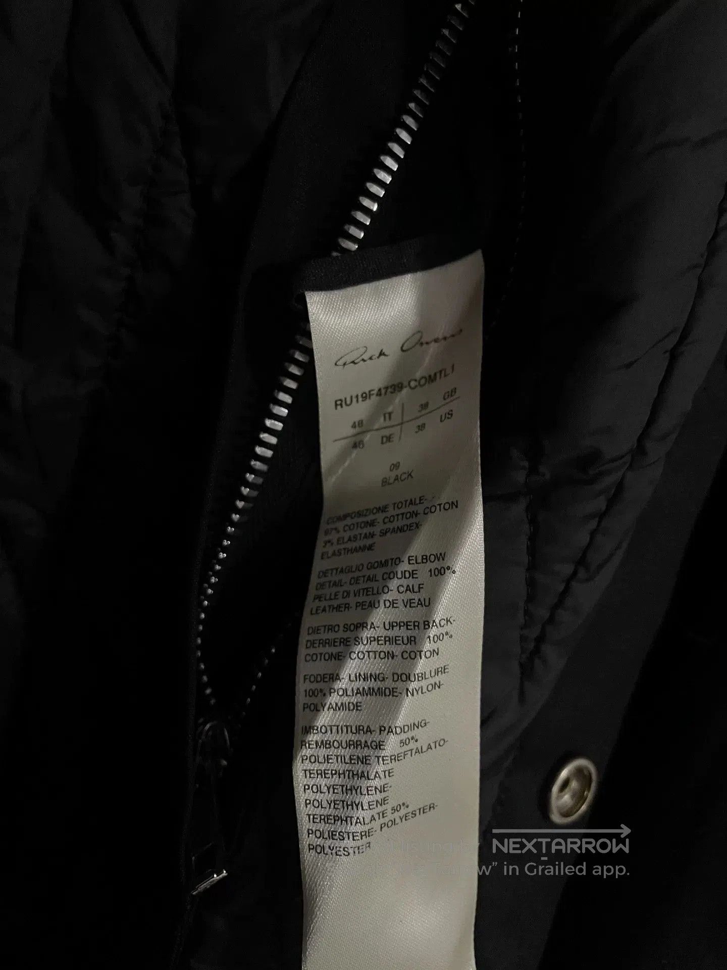 Rick Owens Rick Owens Larry Button. Size US M / EU 48-50 / 2 - 6 Thumbnail