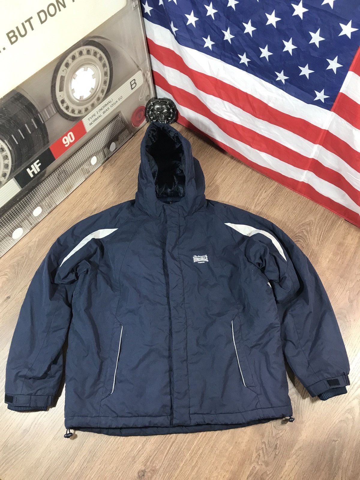 Lonsdale × Vintage Vintage LONSDALE Jacket Big Logo Size US XXL / EU 58 / 5 - 2 Thumbnail