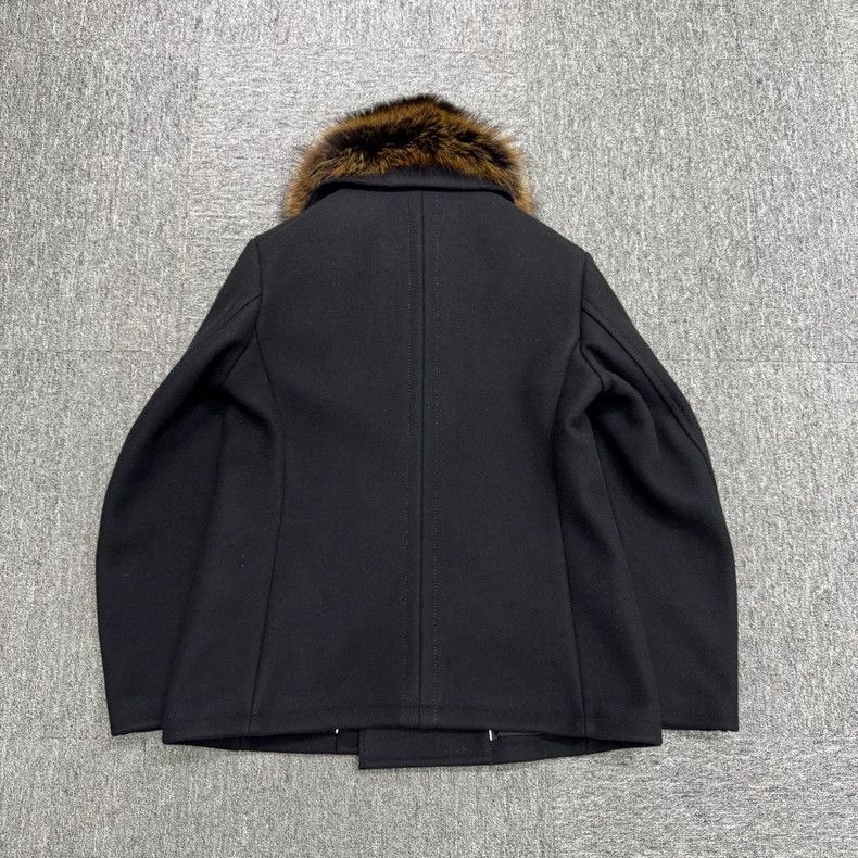 Jil Sander Jil Sander fur collar wool jacket Size L / US 10 / IT 46 - 5 Thumbnail