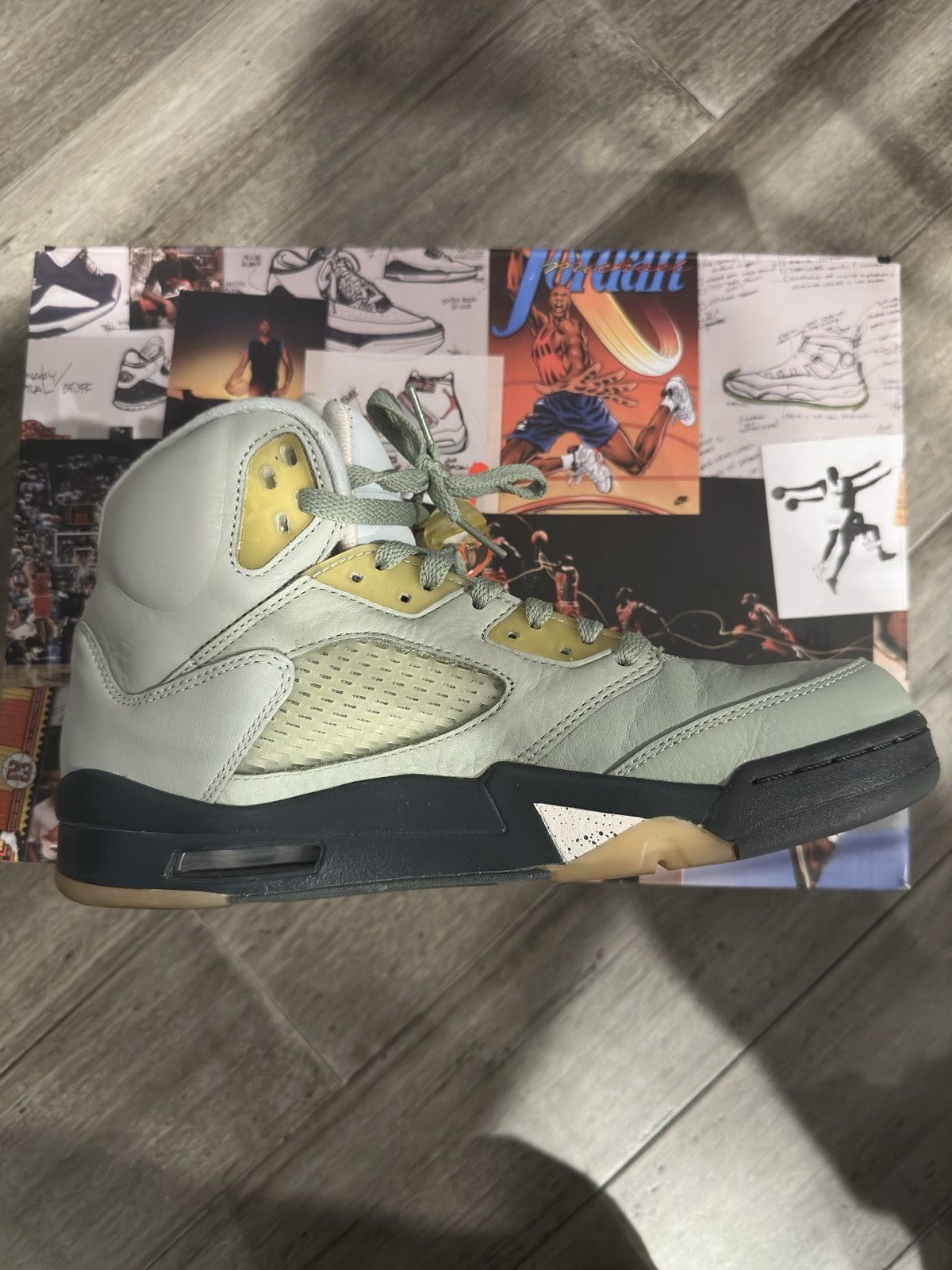 Jordan Brand × Nike Jade Green Air Jordan 5 Size US 8.5 / EU 41-42 - 10 Thumbnail
