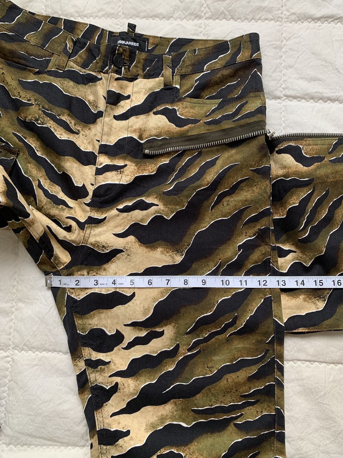 Dsquared2 SS20 Dsquared2 Camo Tiger Stripe Military Cargo Pant Size US 34 / EU 50 - 24 Thumbnail