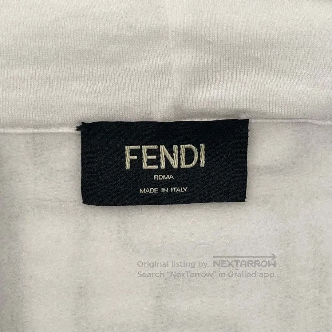 Fendi Fendi White Double F Print Hoodie. Size US S / EU 44-46 / 1 - 5 Thumbnail