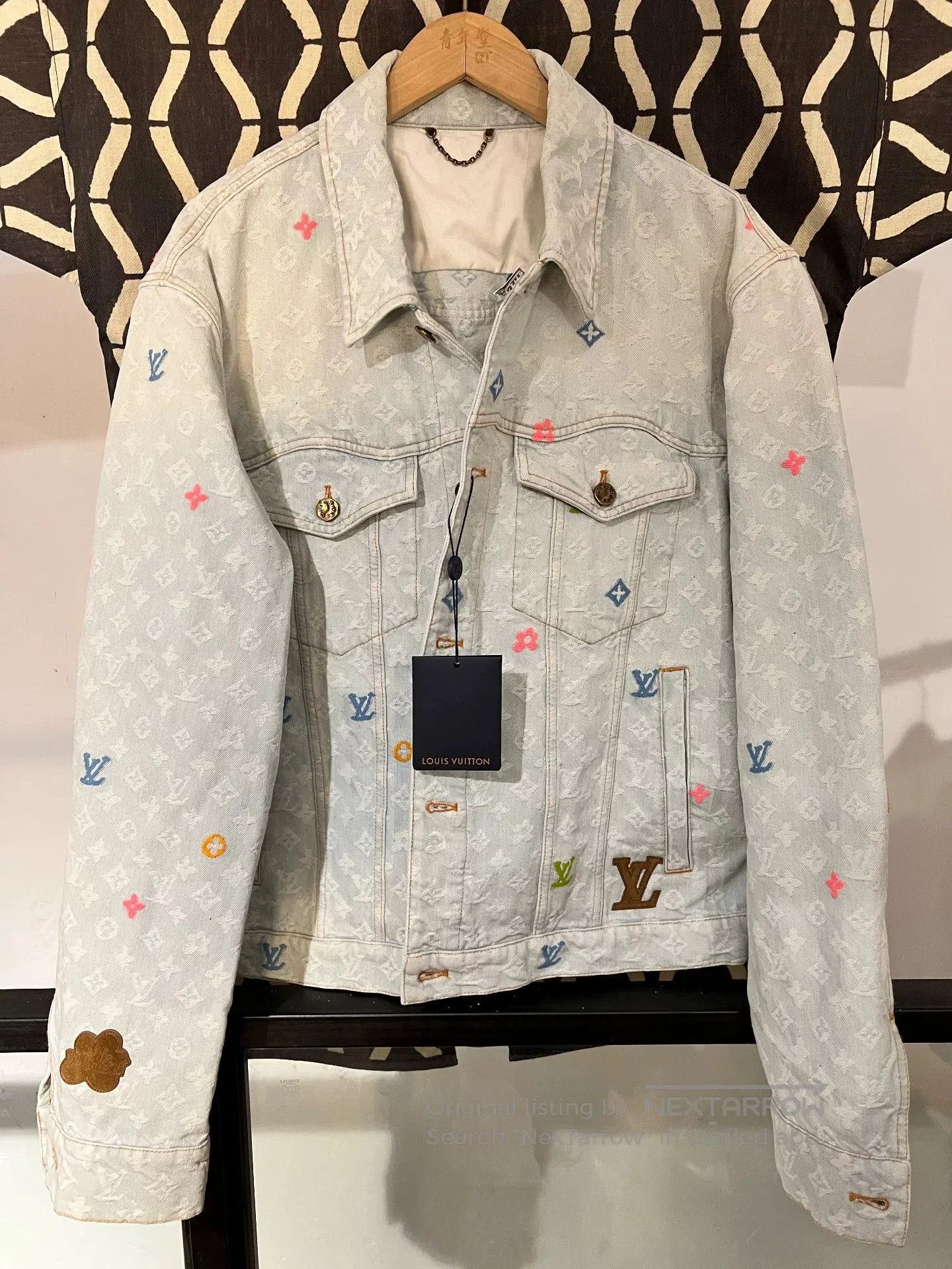 Louis Vuitton louis vuitton x tyler logo embroidered denim jacket. Size US XXL / EU 58 / 5 - 1 Thumbnail