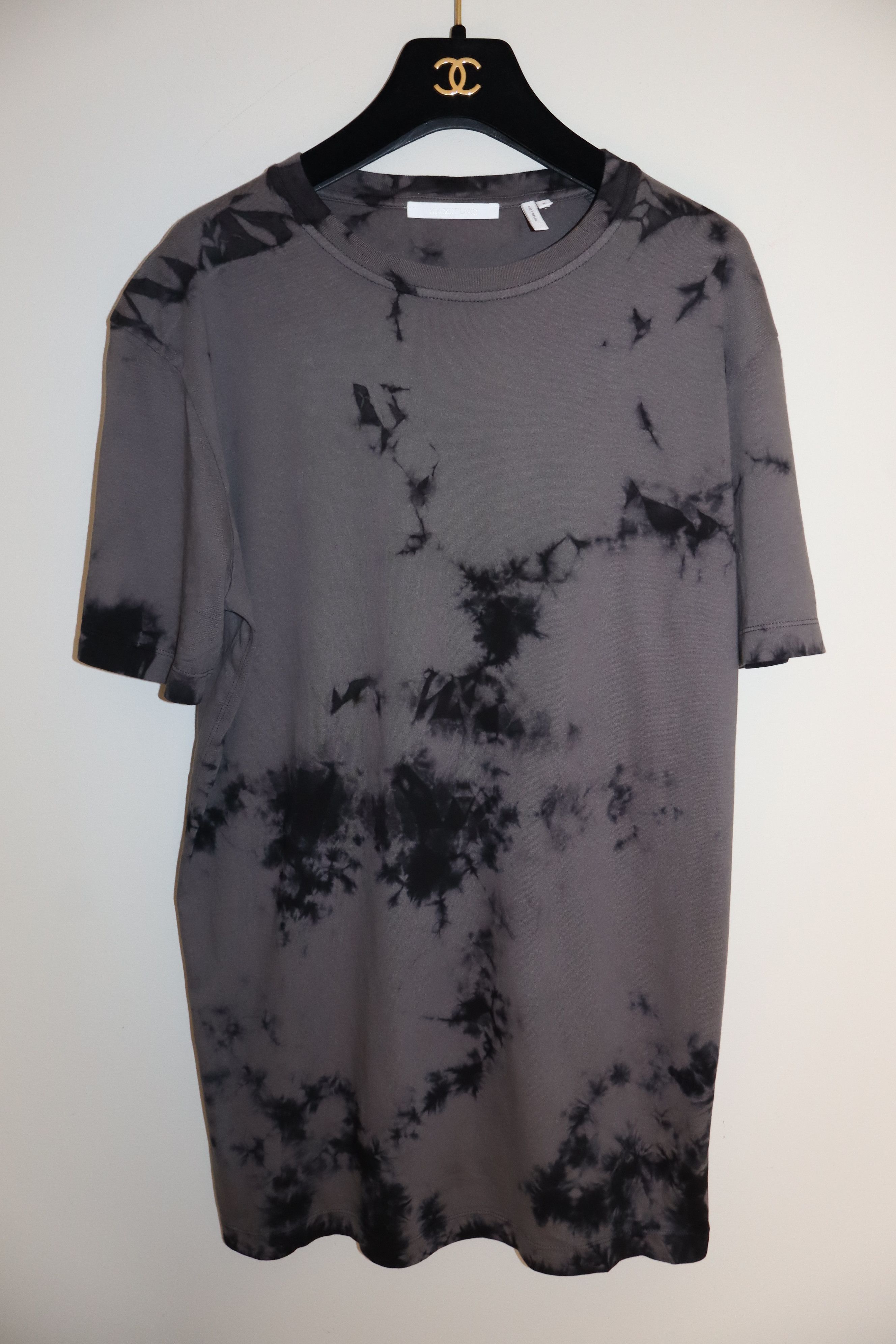 Helmut Lang tie dye logo print t-shirt Size US S / EU 44-46 / 1 - 1 Thumbnail