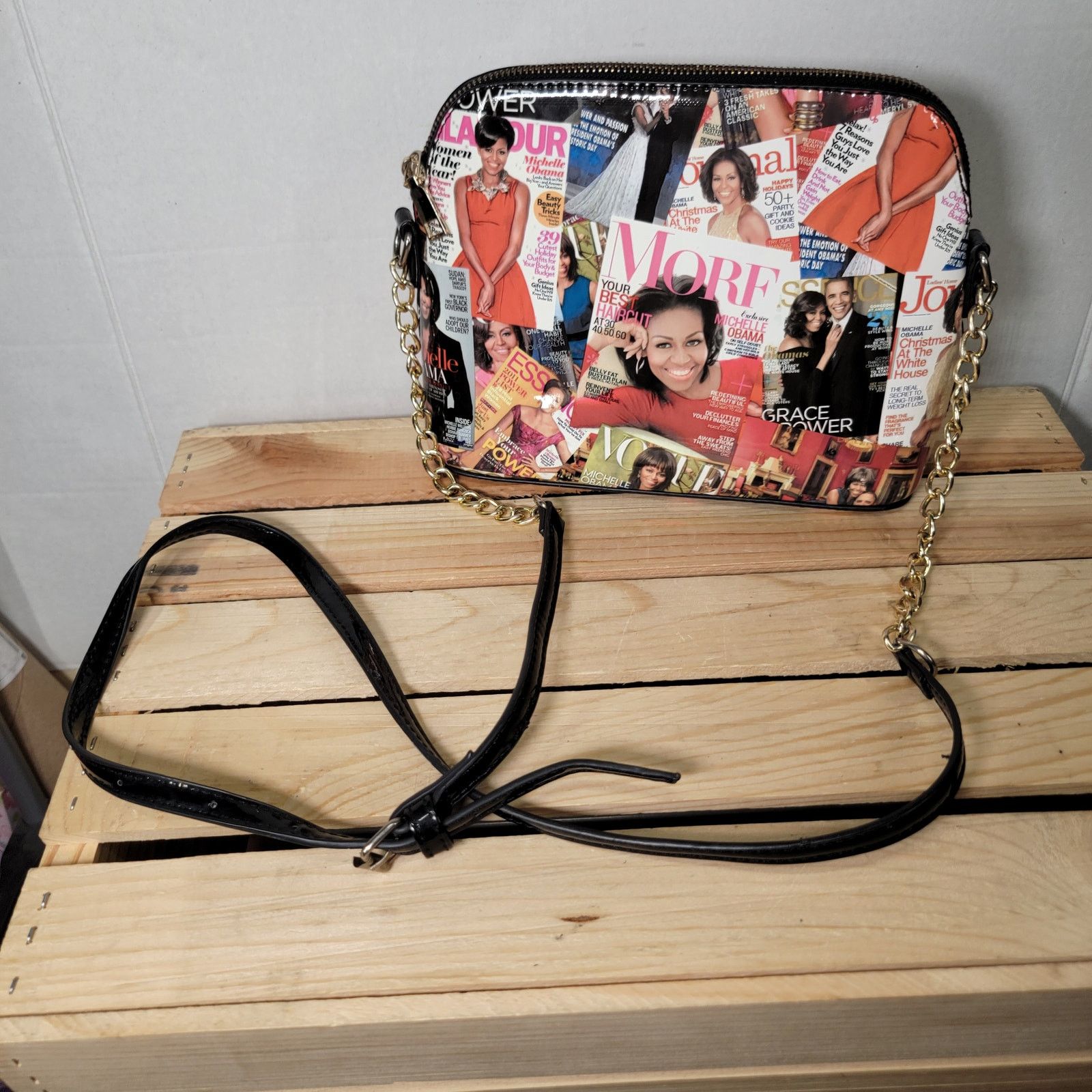 Other Michelle Obama Magazine Covers Shoulder Purse Size ONE SIZE - 6 Thumbnail