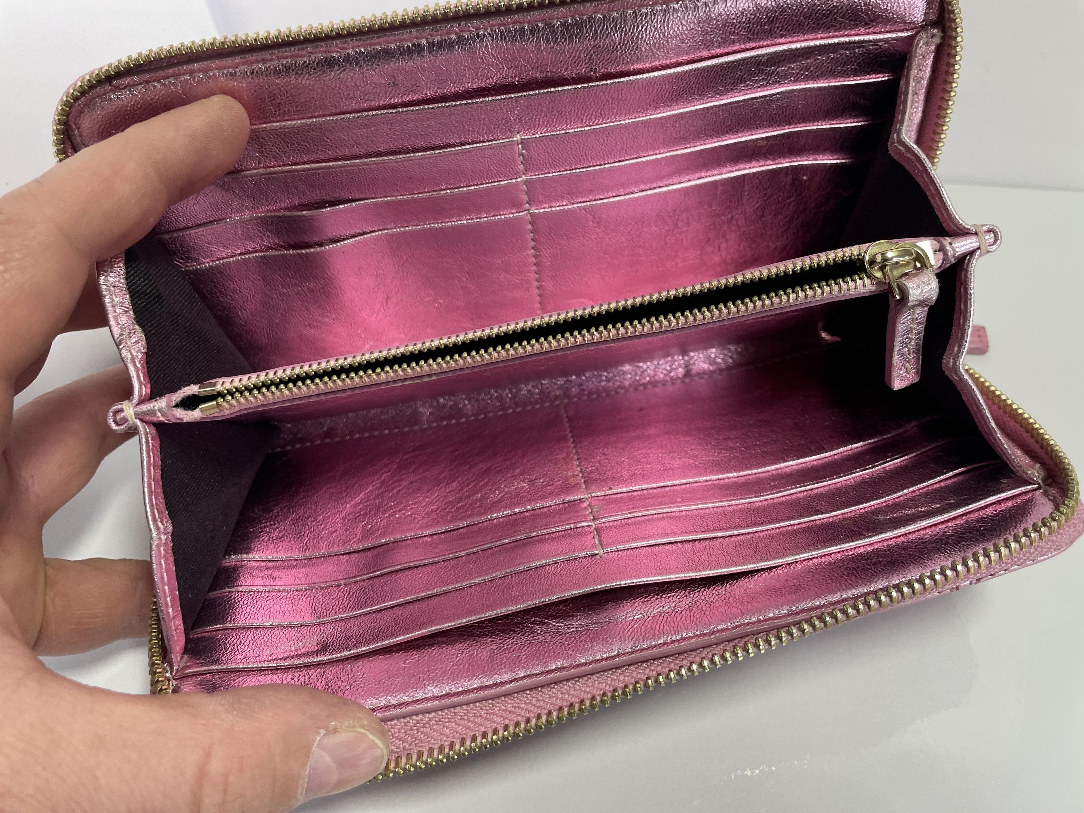 Versace Versace leather wallet in pink Size ONE SIZE - 7 Thumbnail