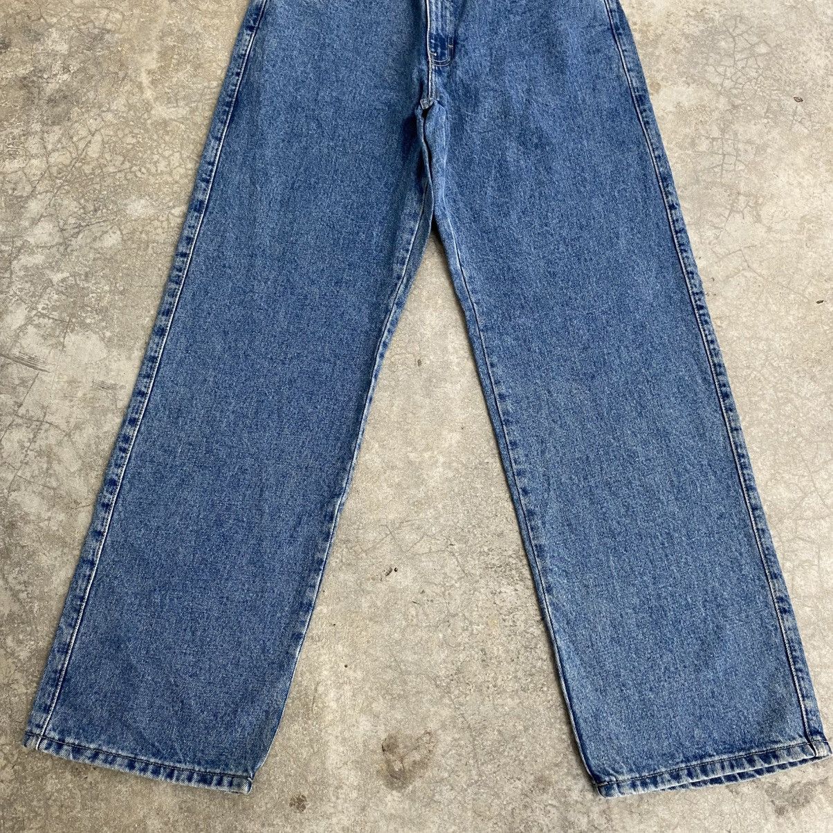 Marithe + Francois Girbaud 2000’s MFG Stonewashed Blue Baggy Denim Wide Vintage Jeans Size US 32 / EU 48 - 3 Thumbnail