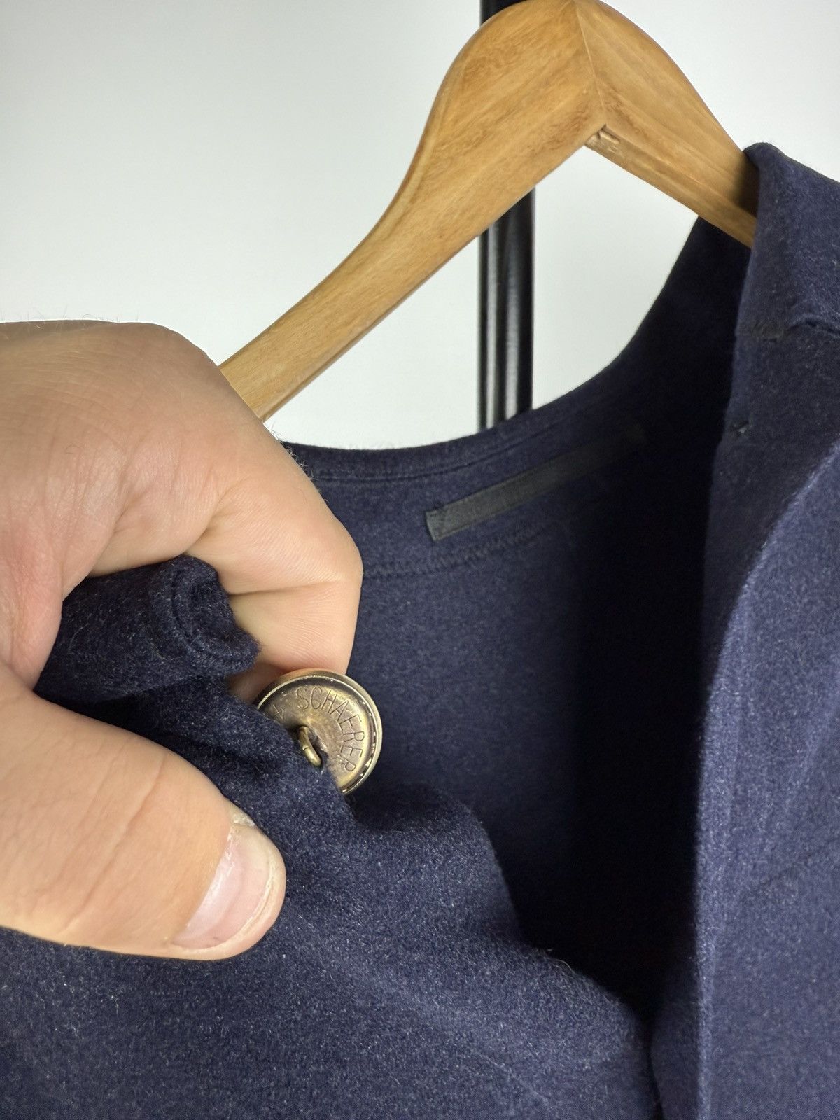 Vintage Vintage 80s Retro German Navy Wool Cape Coat Military Style Size US L / EU 52-54 / 3 - 6 Thumbnail