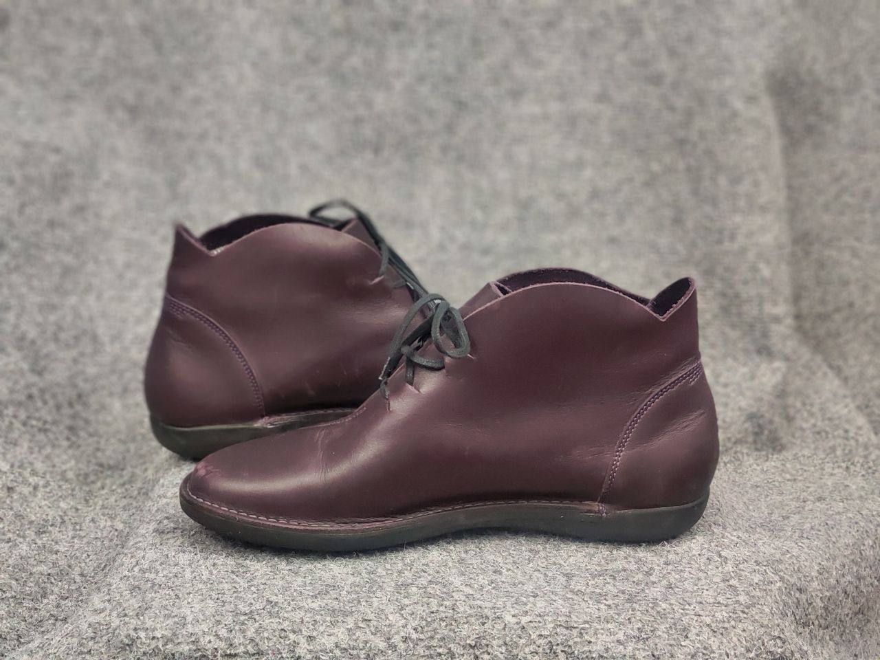 Japanese Brand loints of holland Design Leather Purple Comfort shoes Boots Size US 11 / IT 41 - 15 Thumbnail