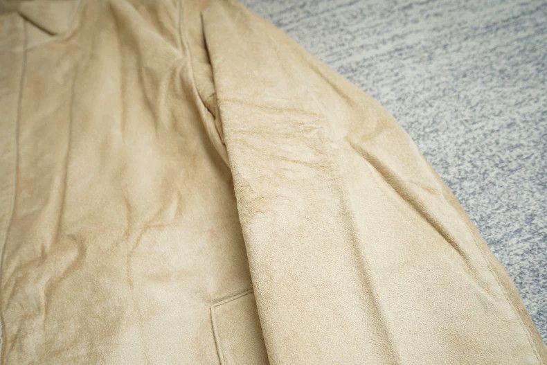 Yohji Yamamoto Yohji Yamamoto Yohji Yamamoto Leather Jacket with Minor Fl Size US M / EU 48-50 / 2 - 9 Thumbnail