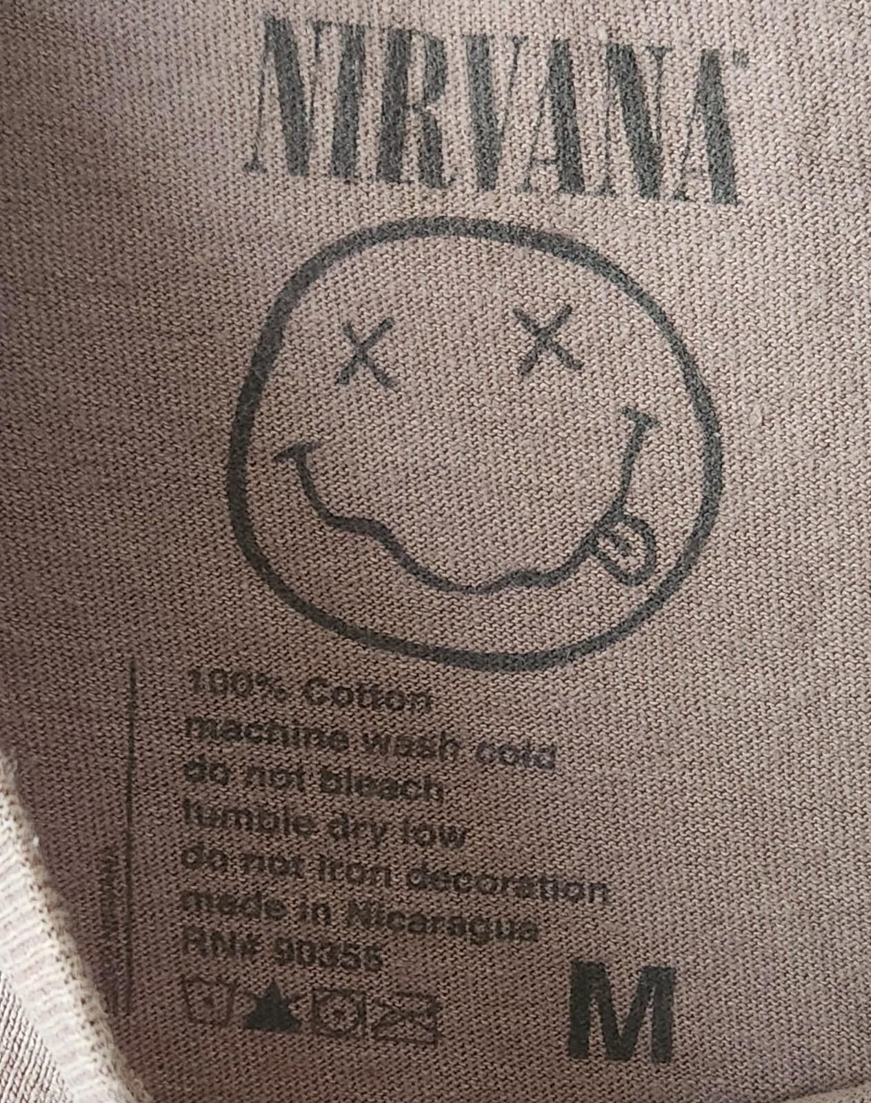 Nirvana Nirvana MEDIUM Brown Acid Band Rock Metal 90s Minor Flaws Size US M / EU 48-50 / 2 - 2 Thumbnail