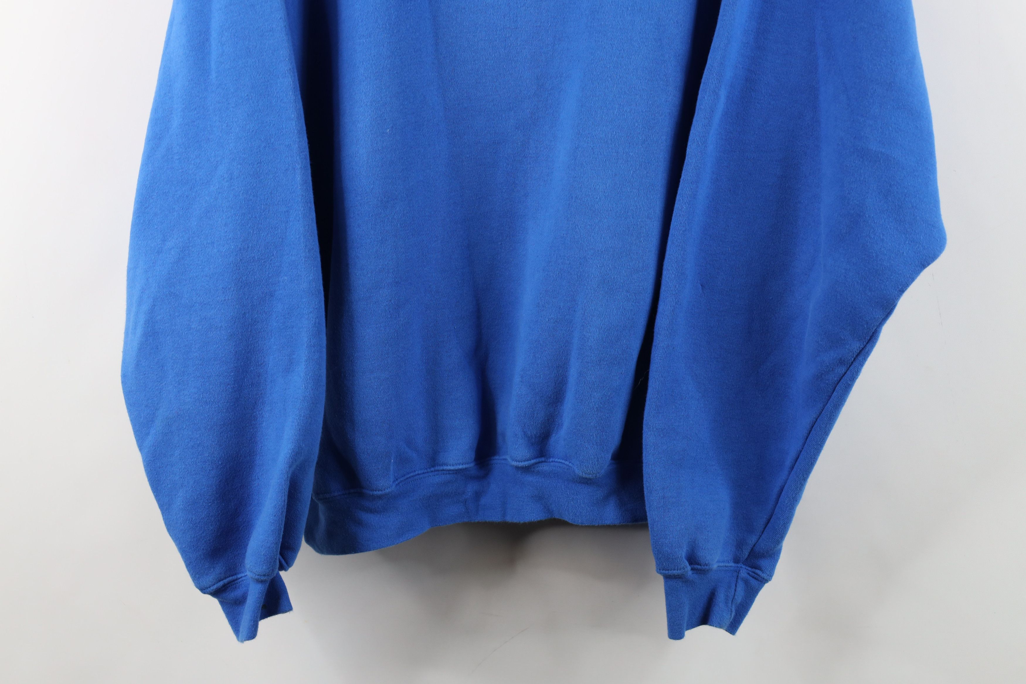 Vintage Vintage 90s Streetwear Fit Crewneck Sweatshirt Royal Blue Size L / US 10 / IT 46 - 3 Thumbnail