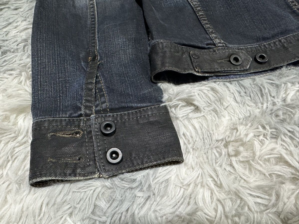If Six Was Nine 🔥Sick Y2K Nicole Club For Men Waxed Denim Jacket Goth Punk Size US M / EU 48-50 / 2 - 7 Thumbnail