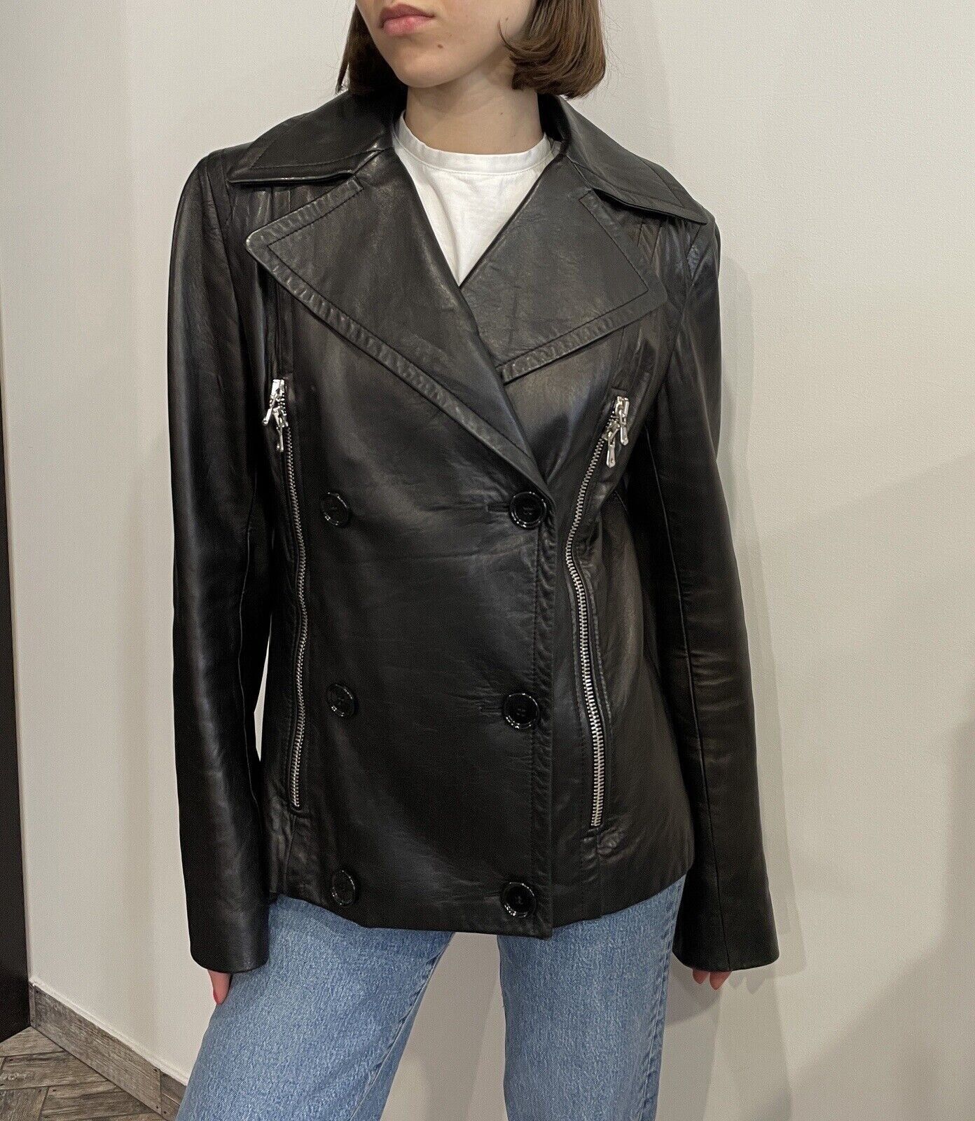 Dolce & Gabbana Dolce & Gabbana Real Leather Biker Jacket Size L / US 10 / IT 46 - 1 Thumbnail