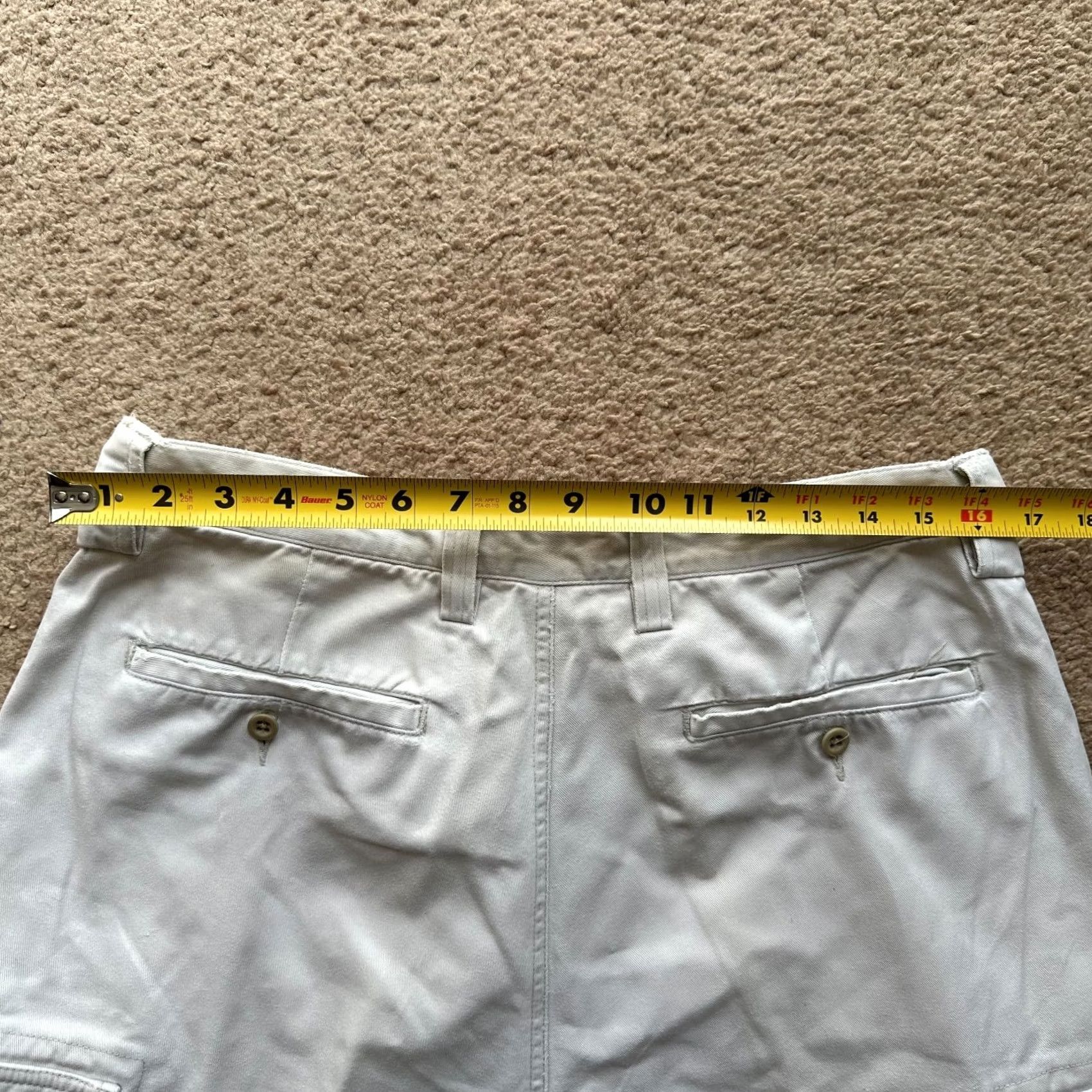 Abercrombie & Fitch VINTAGE Abercrombie & Fitch Pants Mens Cargo White 34x32 High Rise Y2K Army Paratrooper Size US 34 / EU 50 - 6 Thumbnail