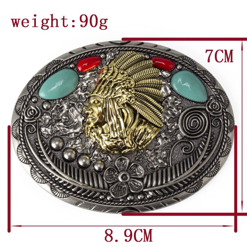 Designer Crazy Vintage Belt Riveted Belts Menswear Accessories Size ONE SIZE - 3 Thumbnail