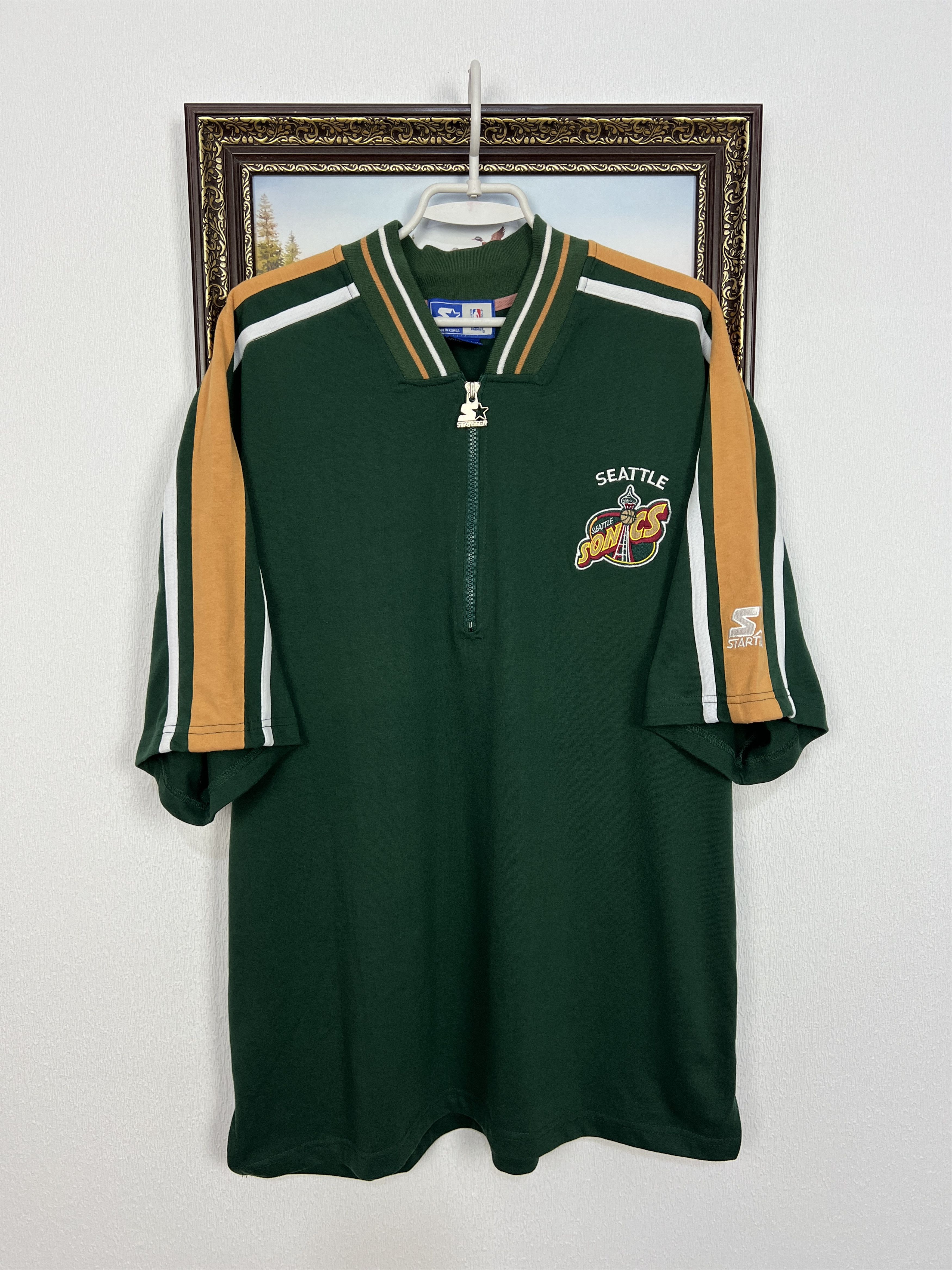 Starter Vintage Seattle Supersonics Sonics Jersey Shirt NBA Trikot Size US XL / EU 56 / 4 - 1 Thumbnail