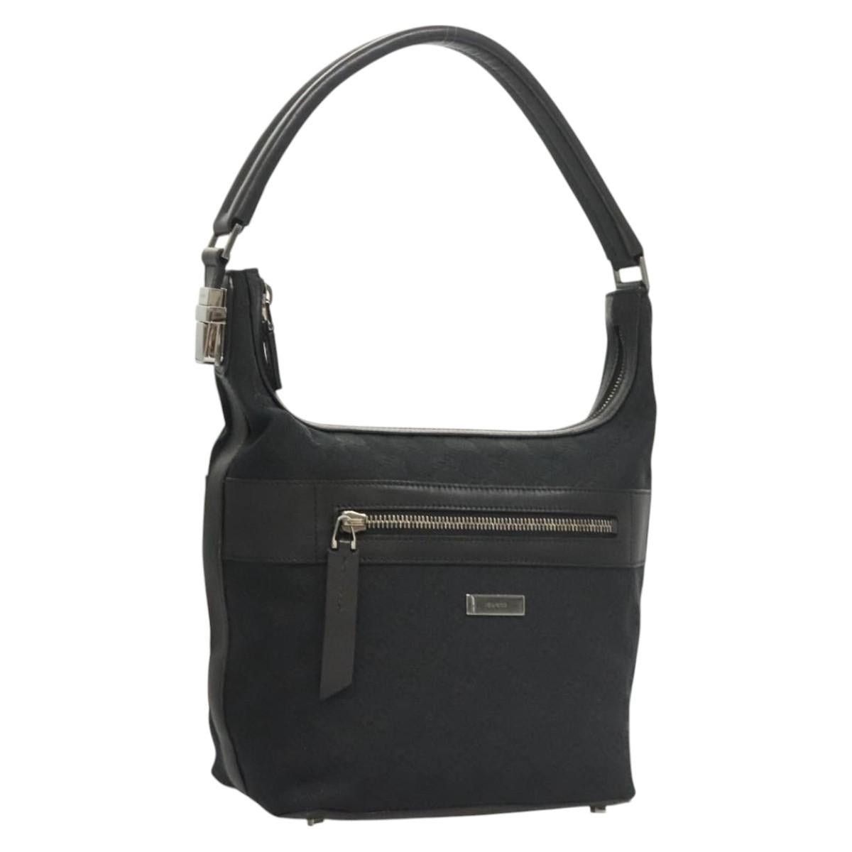 Gucci GUCCI GG Canvas Shoulder Bag Black 001 001 Size ONE SIZE - 1 Thumbnail
