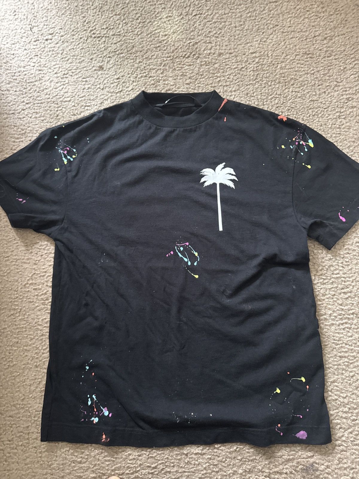 Palm Angels Palm Angels Paint Splatter Logo-Print Size US S / EU 44-46 / 1 - 1 Thumbnail