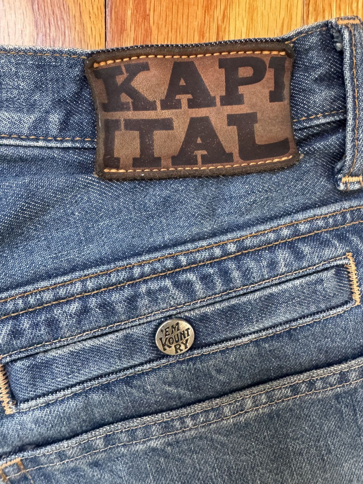Kapital 14oz Denim Port Buggy Pants Size US 28 / EU 44 - 3 Thumbnail