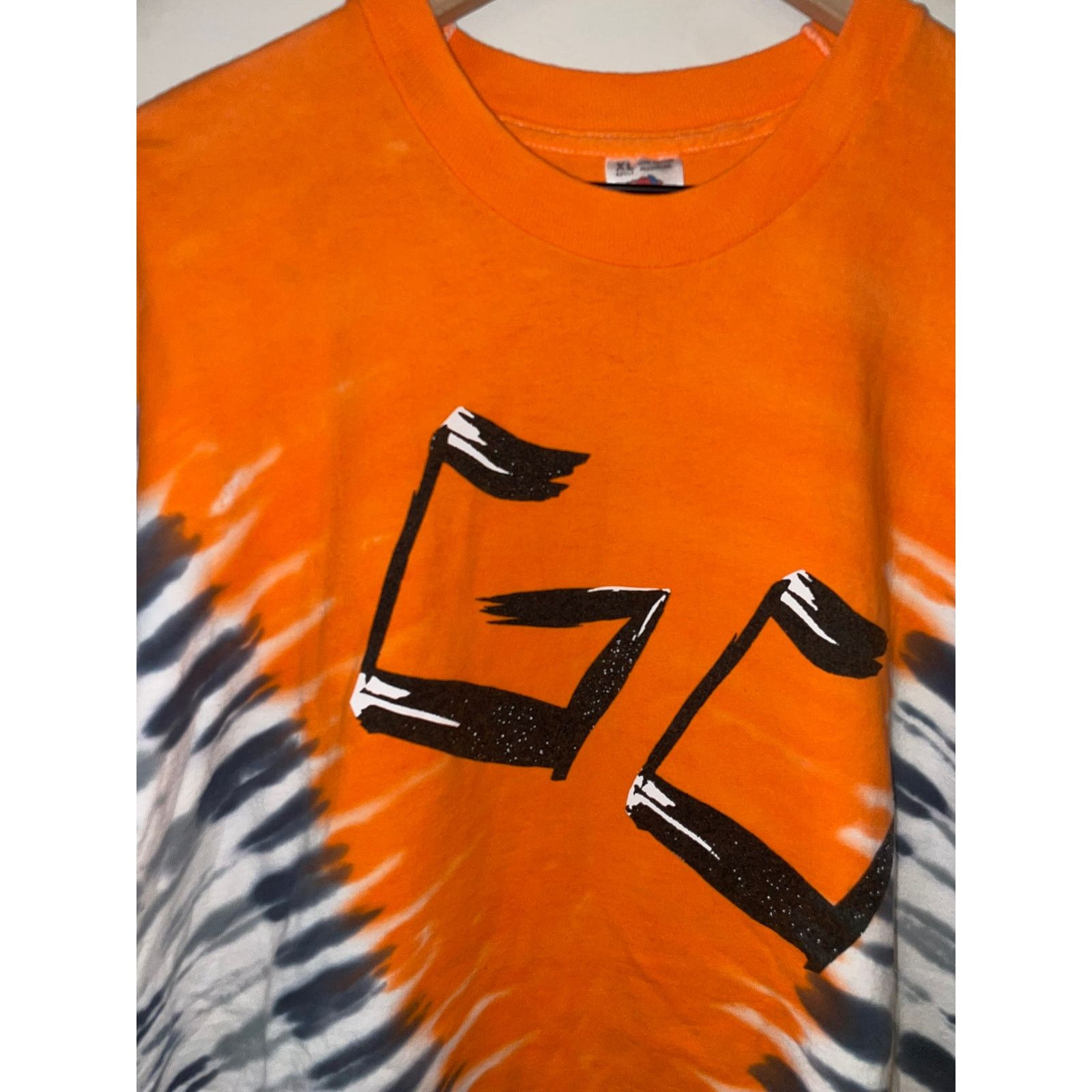Fruit Of The Loom Vintage Fruit Of The Loom Tie Dye Shirt Orange Tee GC XL 90s Size US XL / EU 56 / 4 - 2 Thumbnail