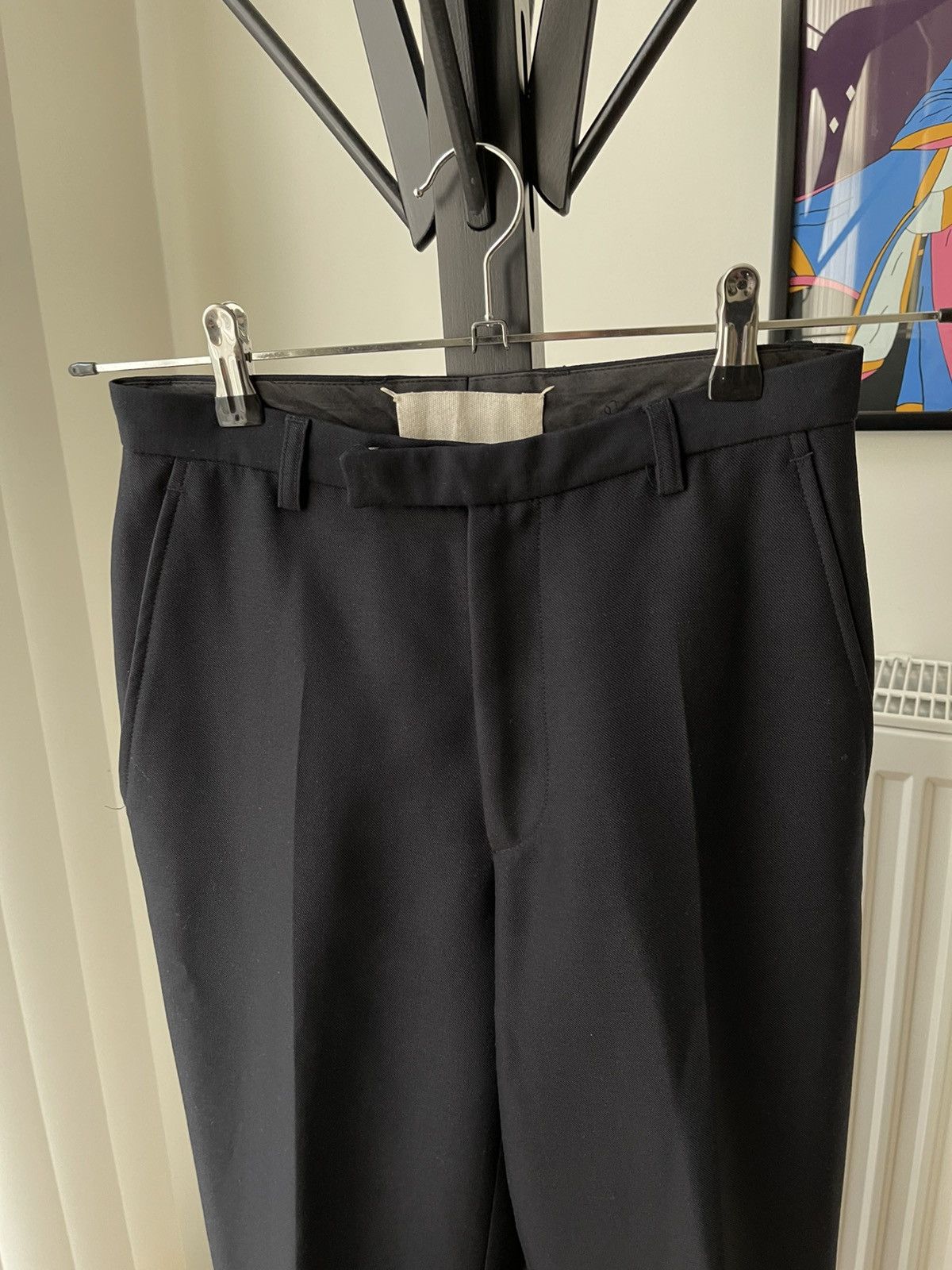 Maison Margiela Maison Martin Margiela 90s Navy Mixed Wool Trousers Size US 28 / EU 44 - 5 Thumbnail