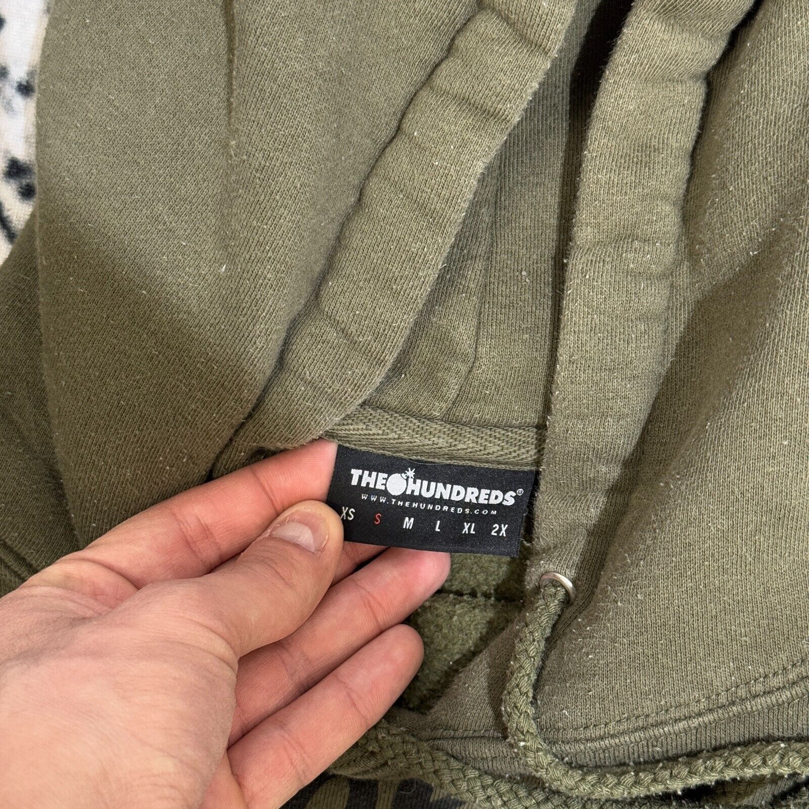 Vintage The Hundreds Unisex Green Army Bottle Cotton Hoodie Size S Size US S / EU 44-46 / 1 - 6 Thumbnail