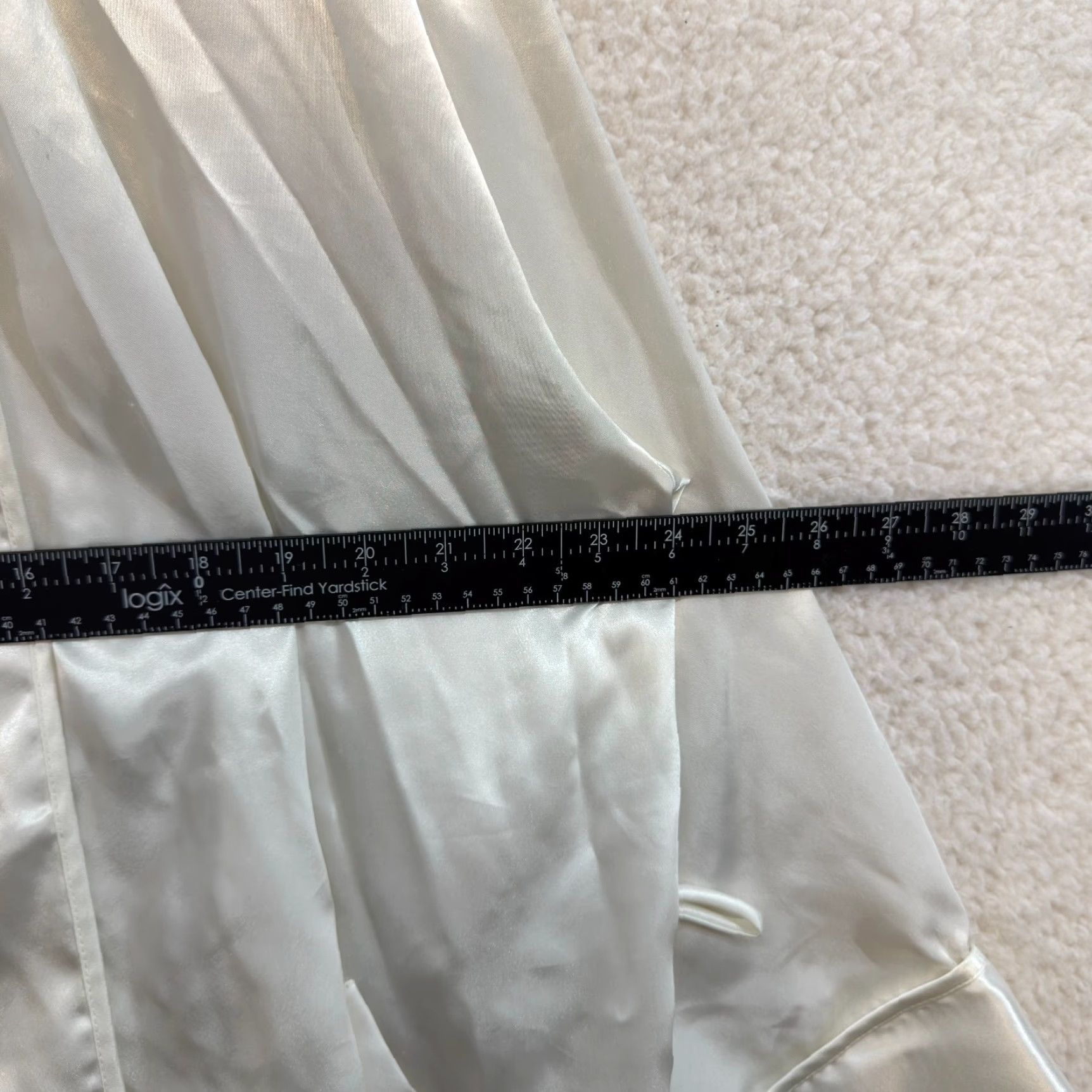 Victoria's Secret VINTAGE Victoria's Secret Robe Kimono White Ivory Satin Bridal Midi Womens Size ONE SIZE - 4 Thumbnail