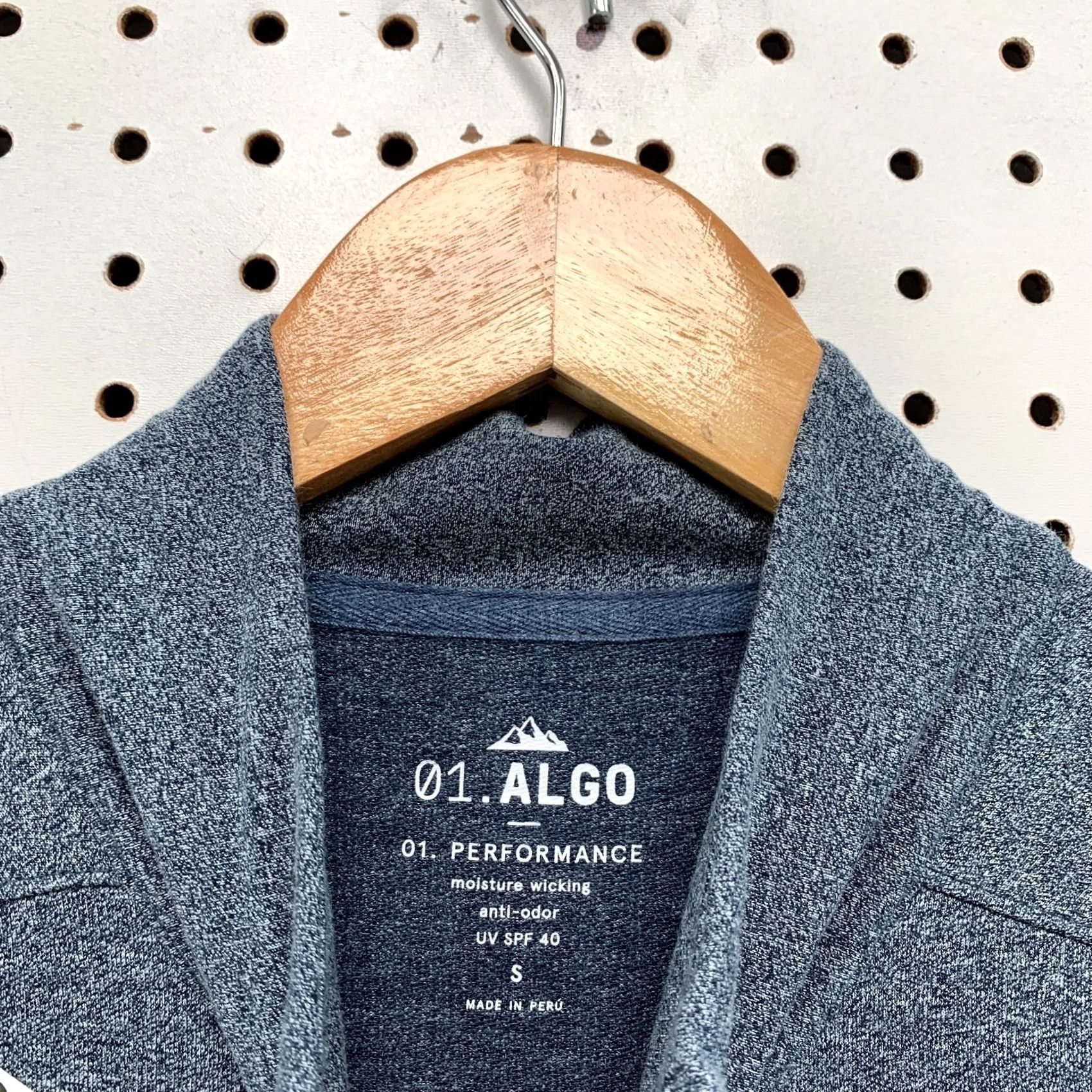 Vintage 01 Algo Lightweight 1/4 Zip Pullover Moisture Wicking Blue S Mens Small 20x27 Size US S / EU 44-46 / 1 - 7 Thumbnail
