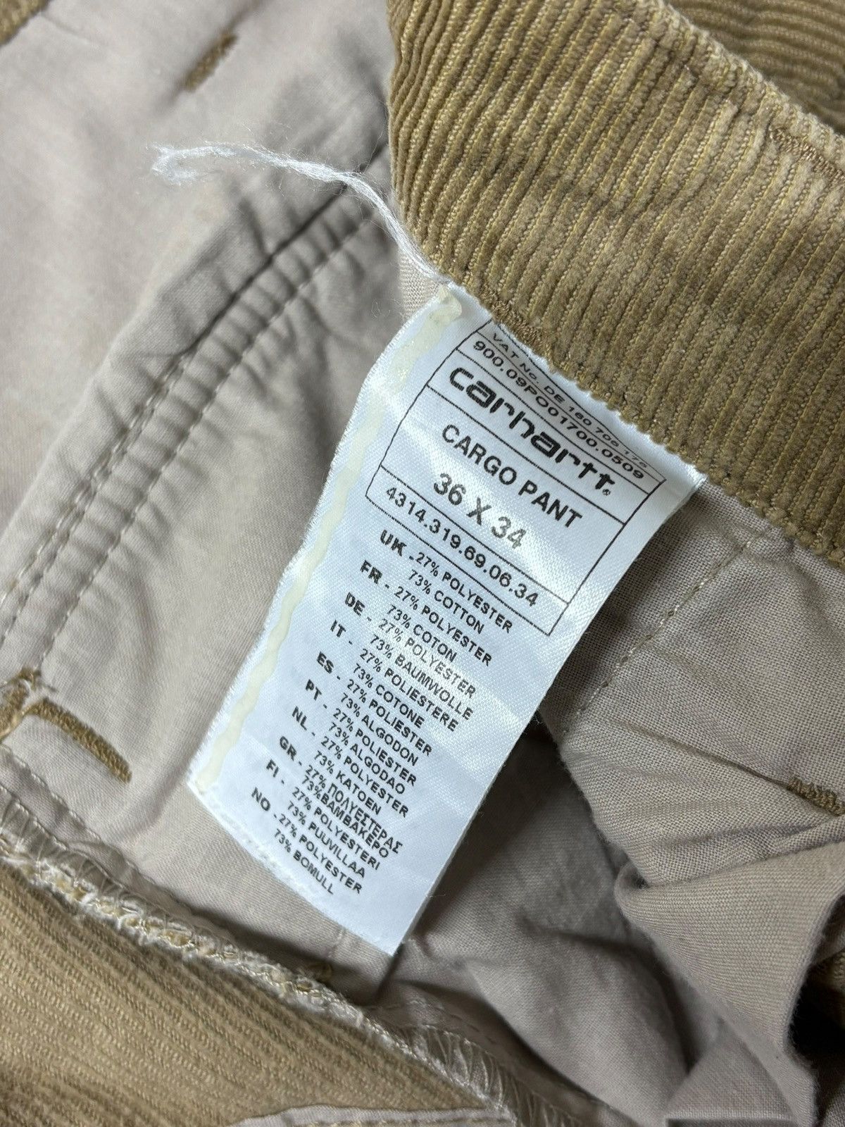Carhartt Carhartt Corduroy Cargo Pant 36x34 Size US 36 / EU 52 - 11 Thumbnail