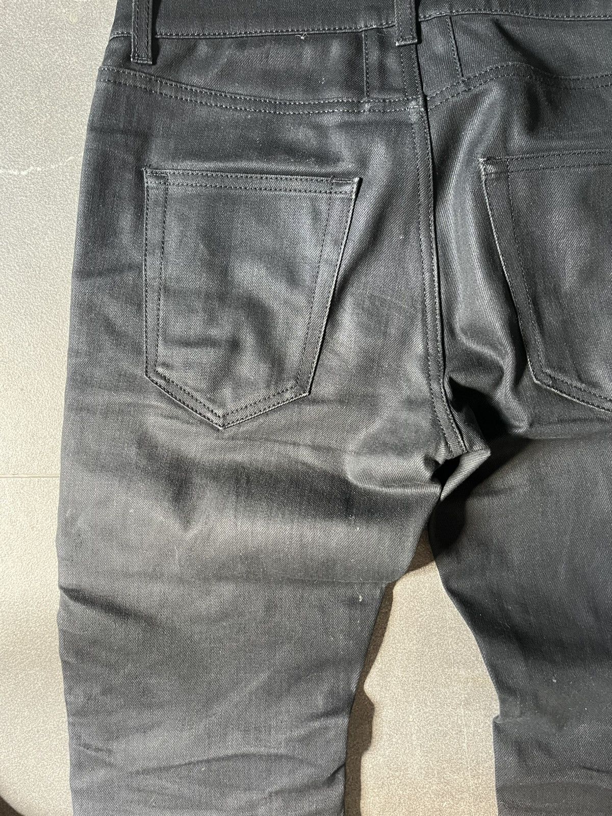 Saint Laurent Paris Saint Laurent Leather Panel Zipper Denim Size US 29 - 7 Thumbnail