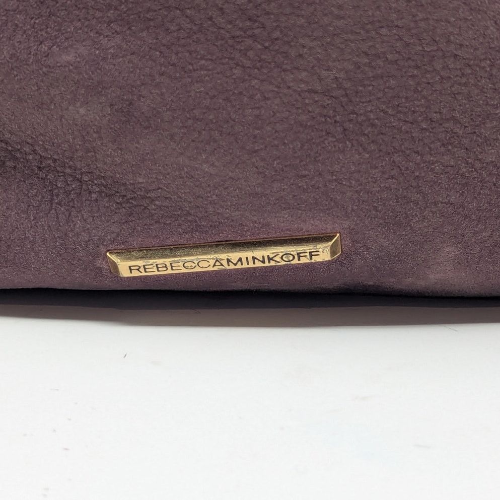 Rebecca Minkoff Rebecca Minkoff Suede Leather Shoulder Bucket Bag Purple Size ONE SIZE - 5 Thumbnail