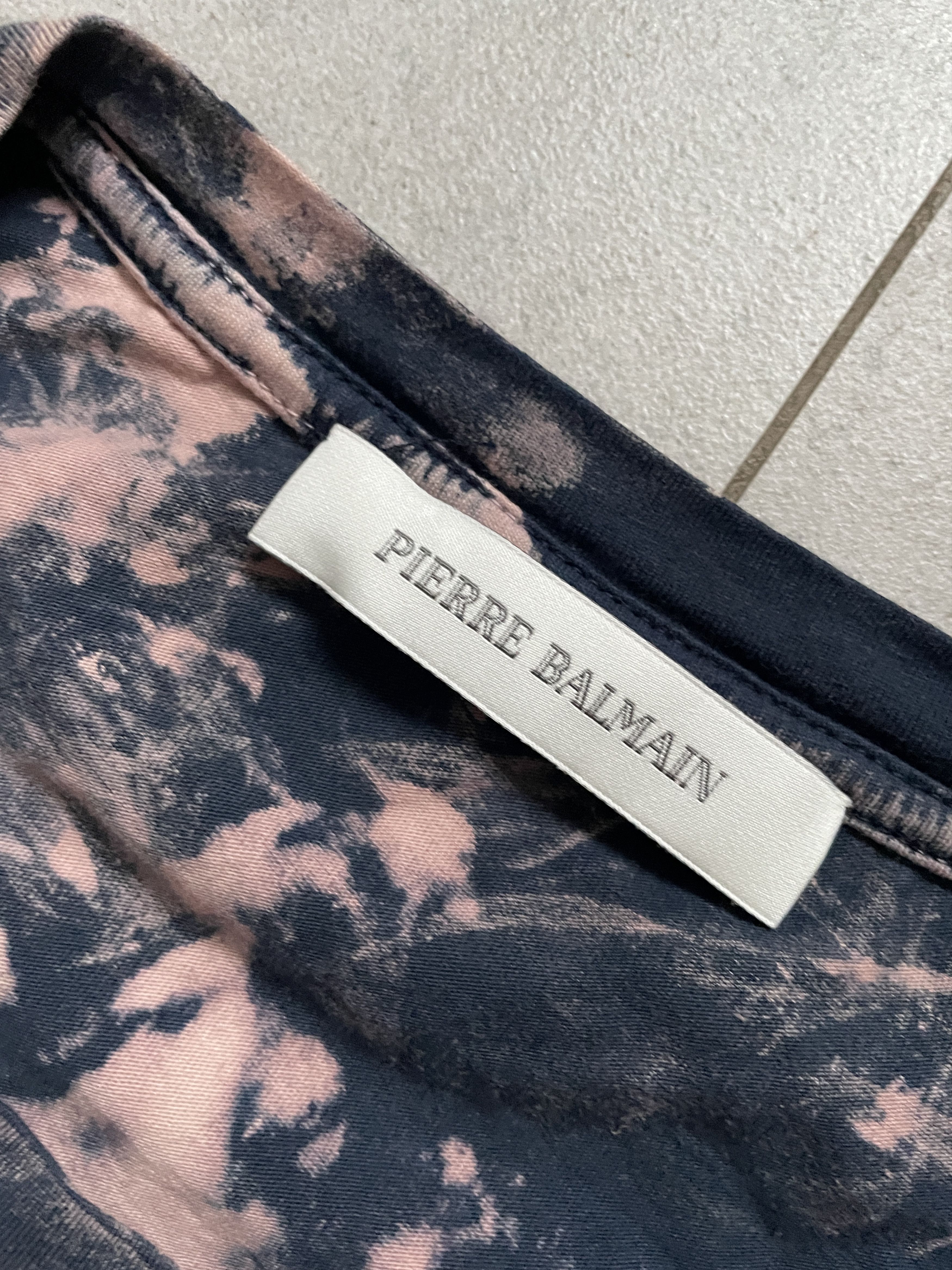 Balmain ARCHIVE BALMAIN PINK NAVY SKINNY METAL RINGS TEE Size US S / EU 44-46 / 1 - 6 Thumbnail