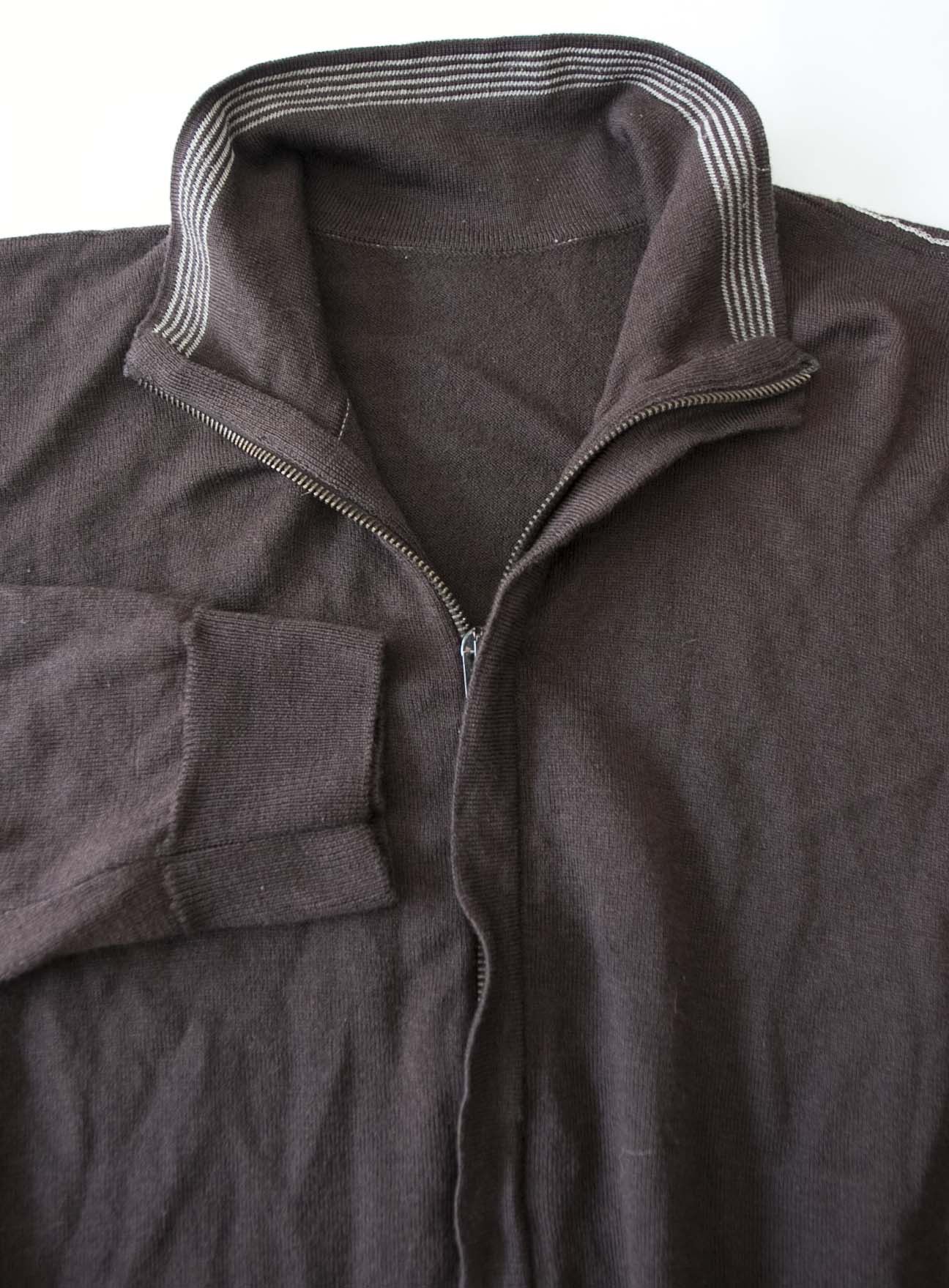 Armani Armani Collezioni Sweater Full Zip Wool Size M Brown Size US M / EU 48-50 / 2 - 2 Thumbnail