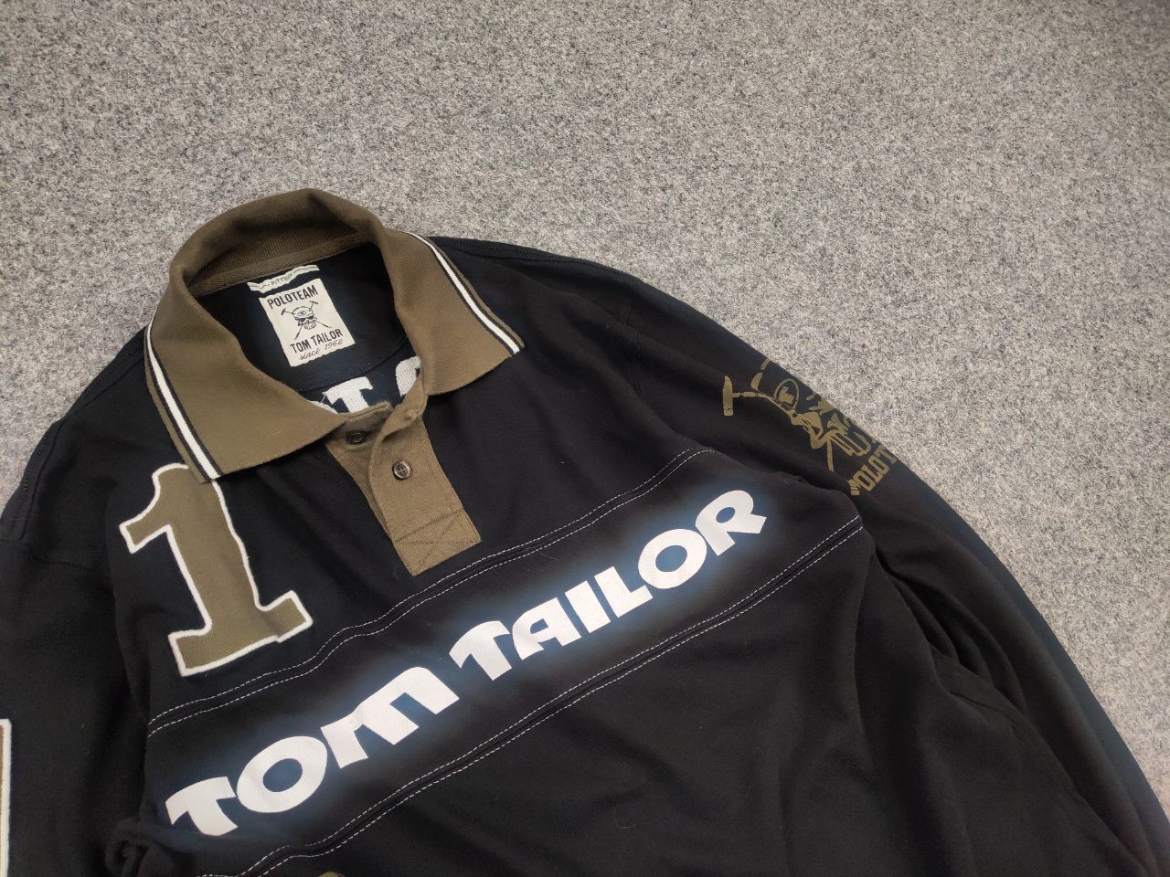 Tom Tailor Tom Tailor Vintage Skull Long sleeve Polo Ralph lauren Y2K Size US L / EU 52-54 / 3 - 4 Thumbnail