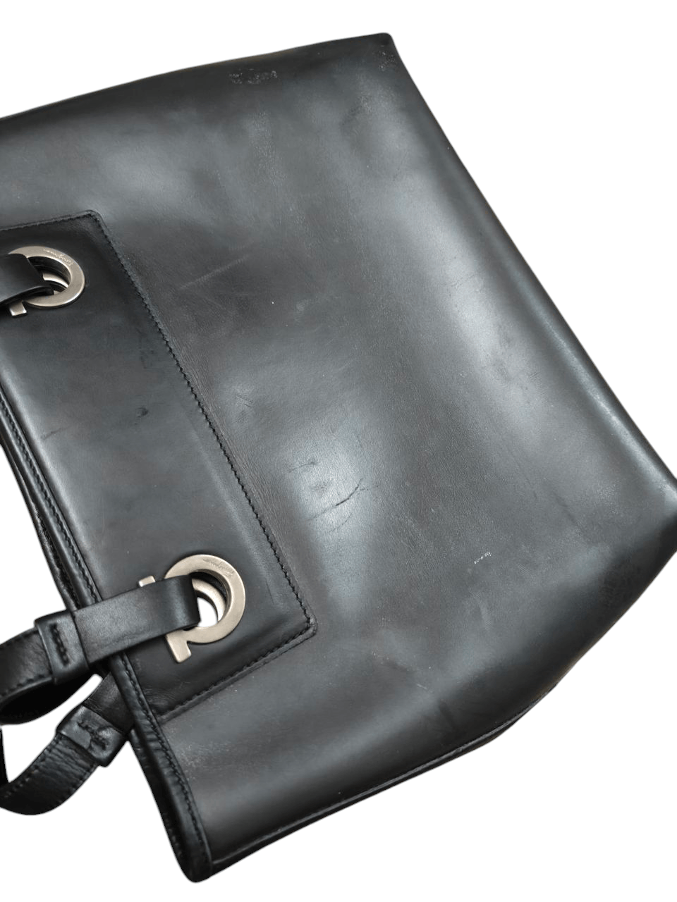 Salvatore Ferragamo Salvatore Ferragamo Black Gancini Handbag Size ONE SIZE - 17 Thumbnail