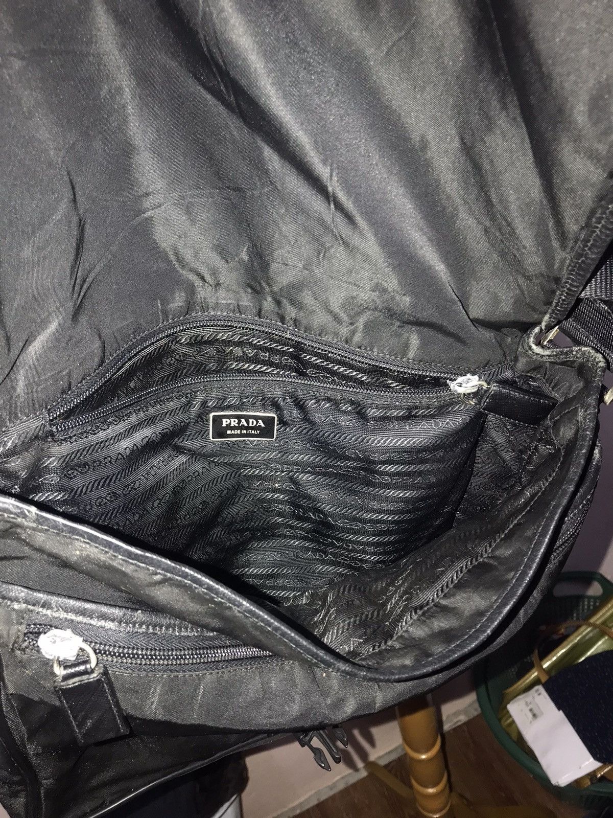 Prada AUTHENTIC PRADA BLACK SHOULDER BAG Size ONE SIZE - 7 Thumbnail