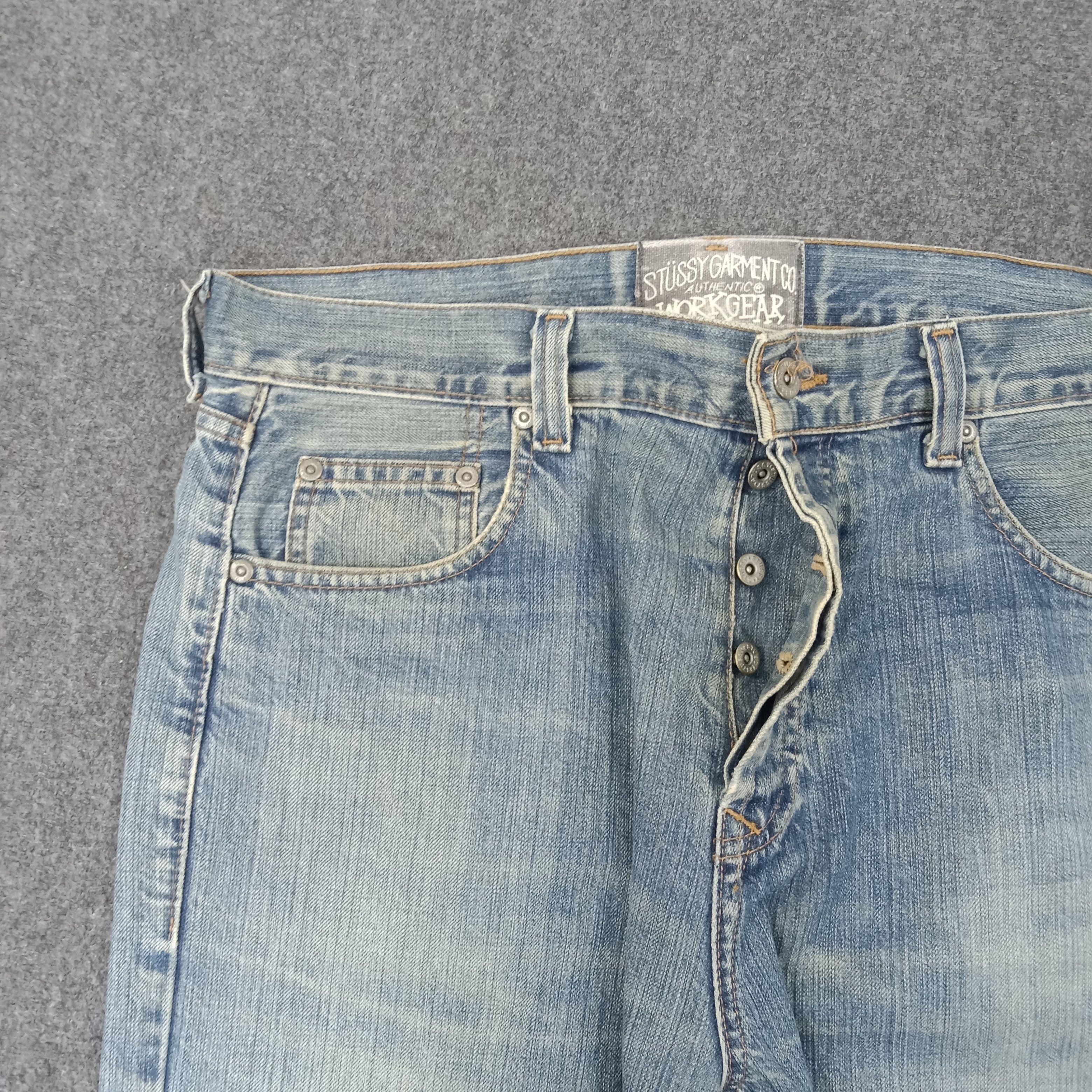 Stussy Stussy American Streetwear Style Denim Jeans C228N11 Size US 35 - 7 Thumbnail