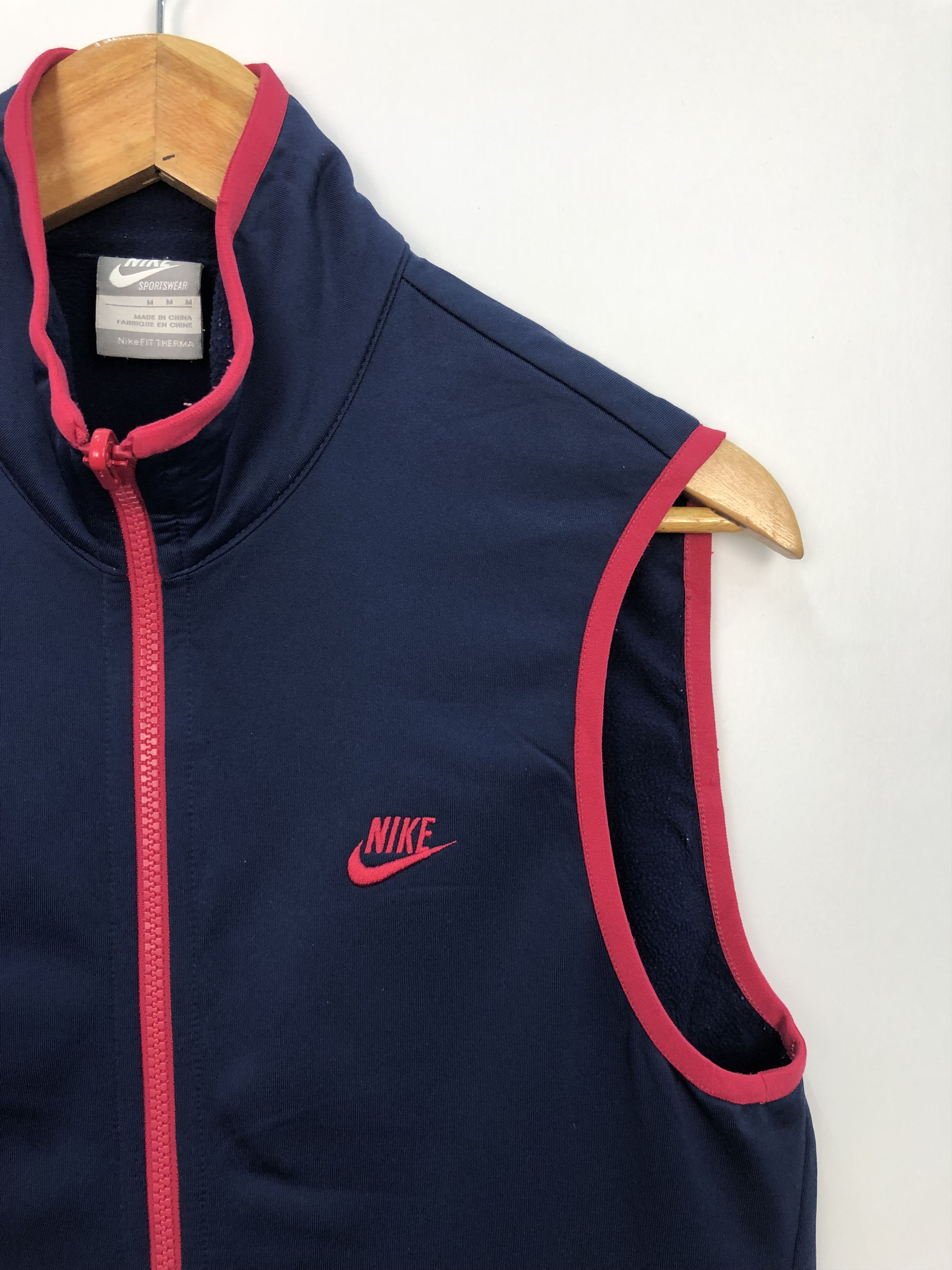 Nike Vintage Nike Zipper Up Vest J0214 Size 40S - 2 Thumbnail