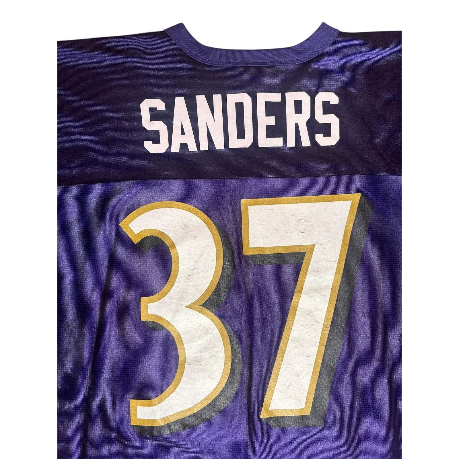 NFL × Vintage Vintage Baltimore Ravens Deion Sanders NFL Jersey Size US XL / EU 56 / 4 - 4 Thumbnail